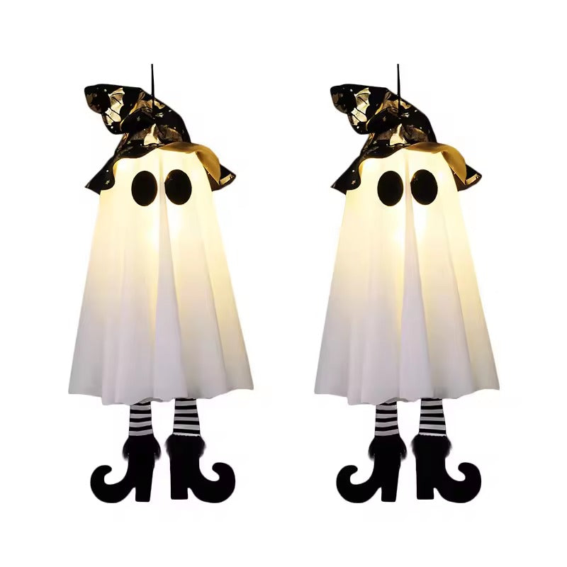 Halloween Home Decor, 1/2/3pcs Halloween LED Light Up Witch Ghost for Halloween Party Home Indoor Outdoor Yard Decoration Scary Hanging Ornaments Gift
