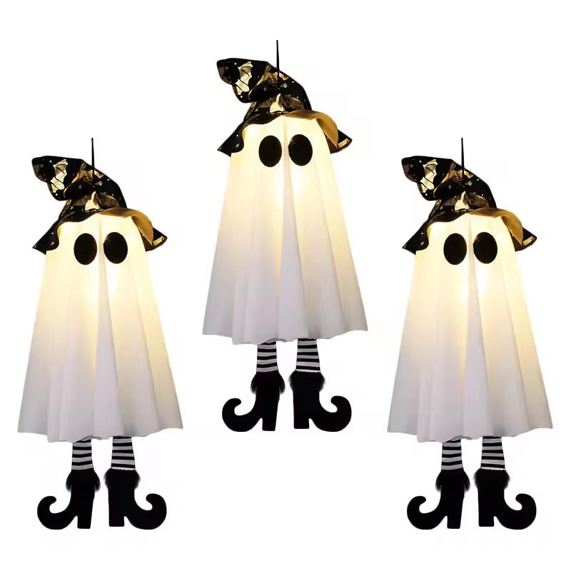 Halloween Home Decor, 1/2/3pcs Halloween LED Light Up Witch Ghost for Halloween Party Home Indoor Outdoor Yard Decoration Scary Hanging Ornaments Gift
