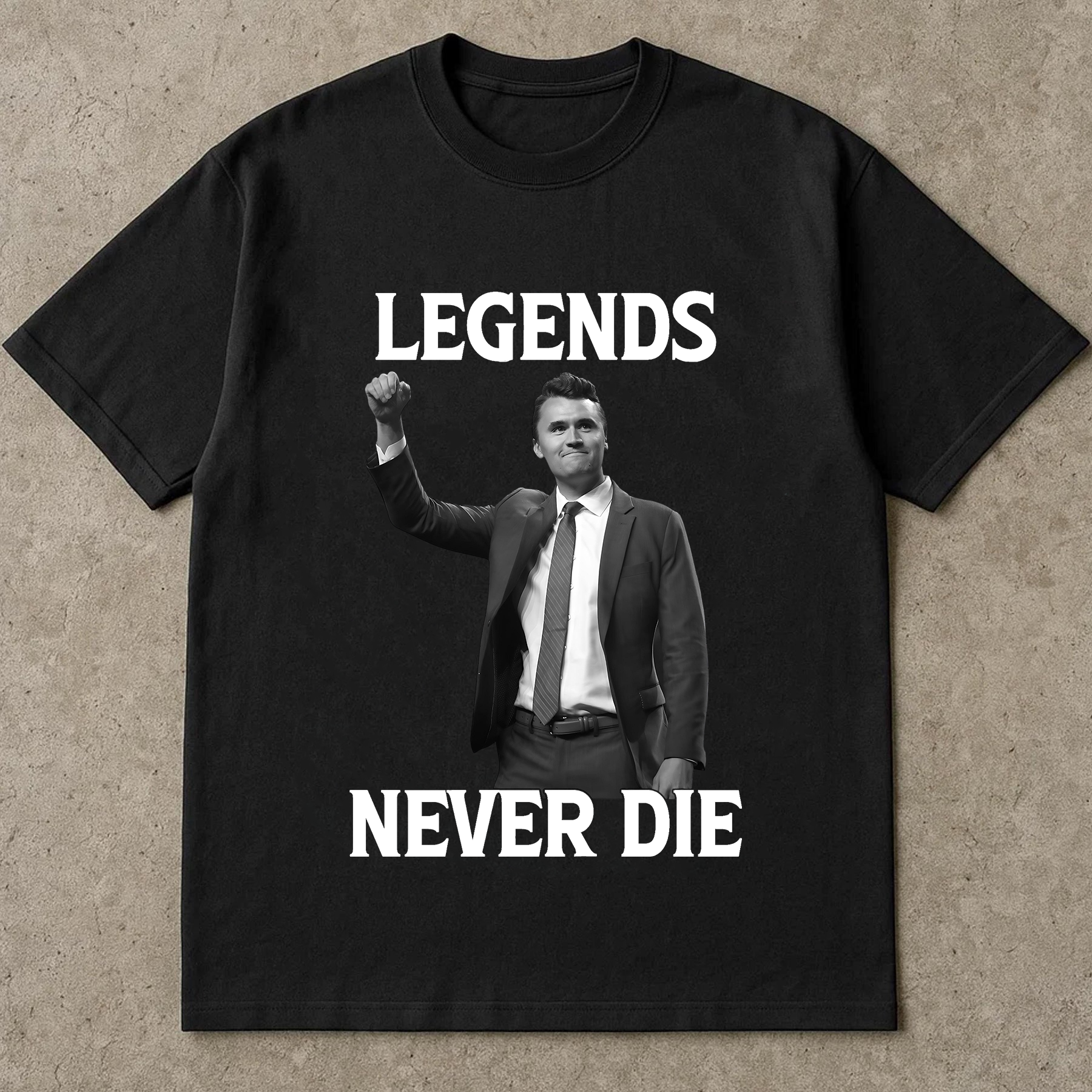 Legends Never Die Charlie Kirk Shirt, Patriot Conservative Memorial Tee, America Freedom Political TShirt