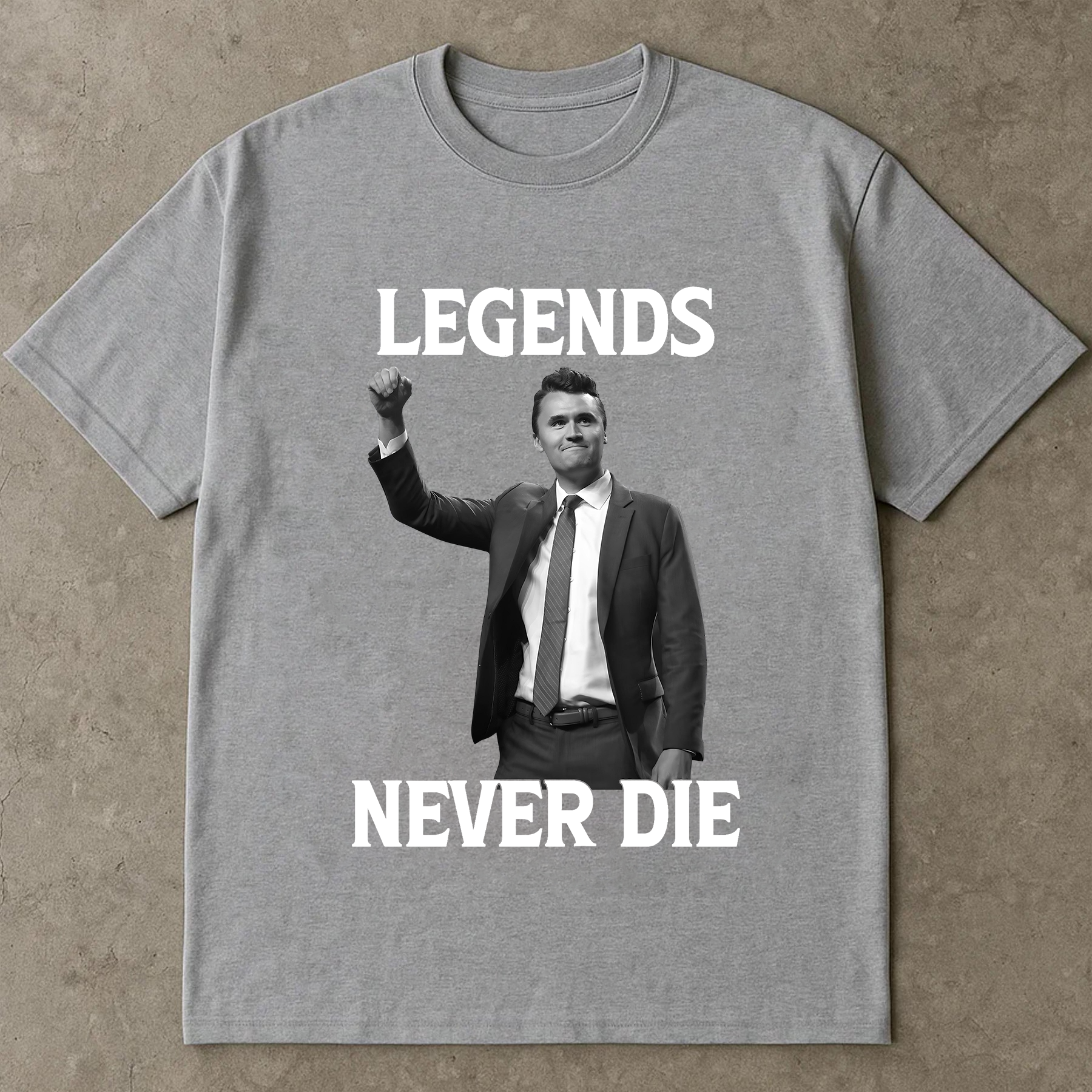 Legends Never Die Charlie Kirk Shirt, Patriot Conservative Memorial Tee, America Freedom Political TShirt