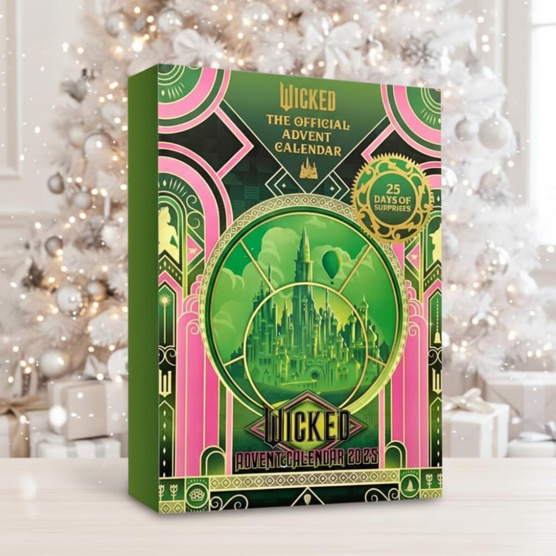Wicked Advent Calendar 2025, 25 Day Mini Figures & Ornaments, Musical Fans Christmas Countdown Collectible Set