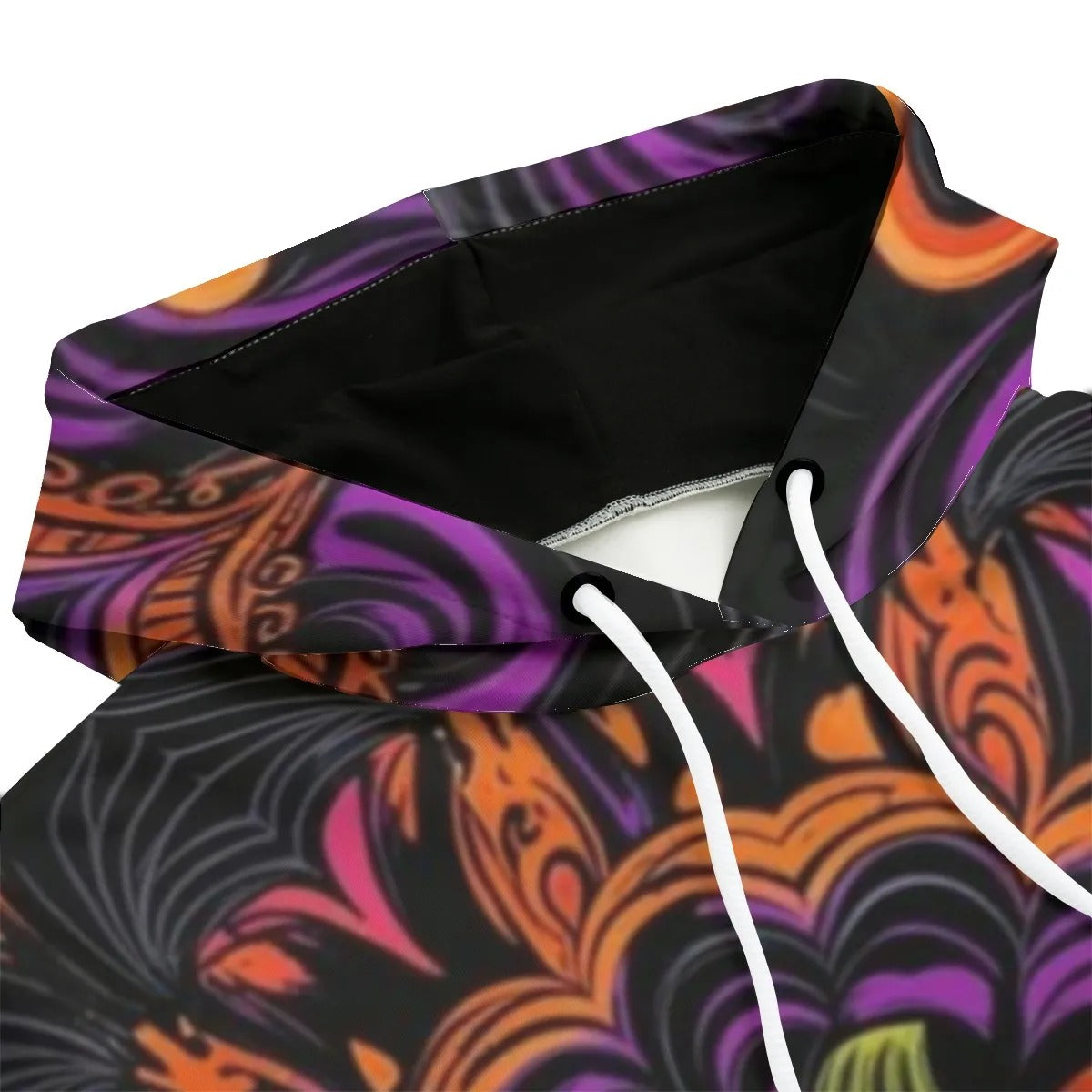 Pumpkin Mandala Magic Women’s Essentials Hoodie, Halloween Costume Ideas , Halloween Jack-o’-Lantern Sweatshirt, Spooky Mandala Art, Halloween Horror Nights