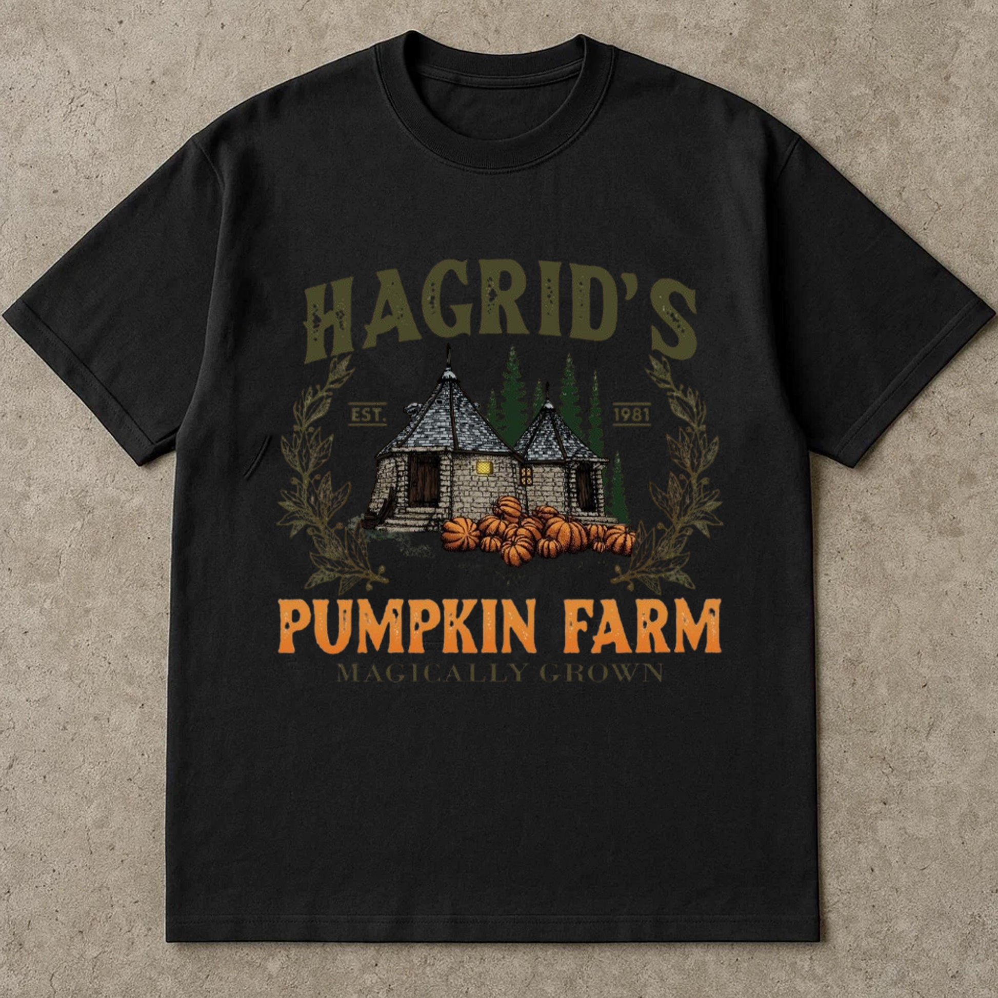 Hagrid's Pumpkin Patch T-shirt, Halloween Tee Shirts, Hagdrid's Pumpkin Farm Shirt, Spooky Season, Pumpkin Thanksgiving T-shirt