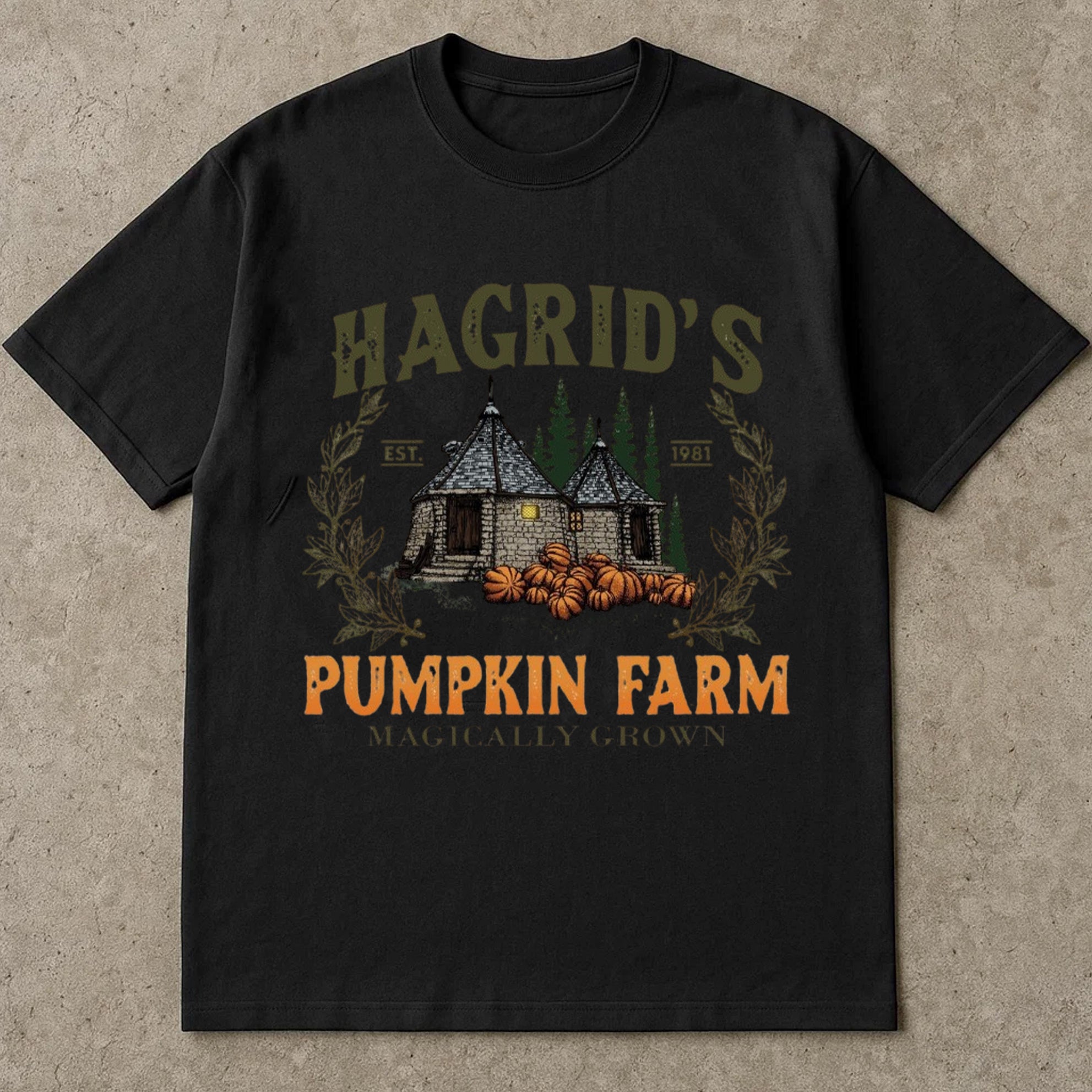 Hagrid's Pumpkin Patch T-shirt, Halloween Tee Shirts, Hagdrid's Pumpkin Farm Shirt, Spooky Season, Pumpkin Thanksgiving T-shirt