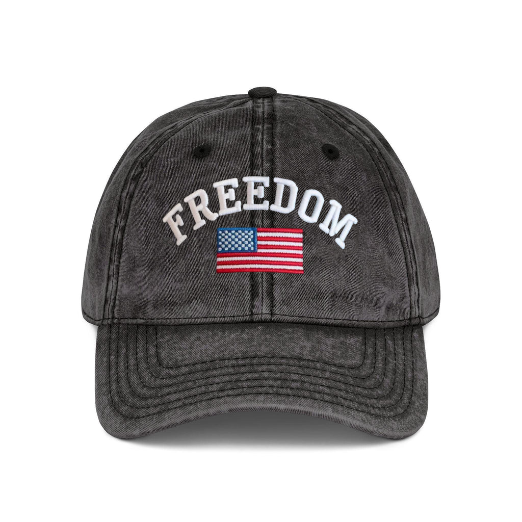 Freedom Embroidered Washed Cap, Charlie Kirk Washed Cap, Freedom Cap, Politics, Rest in Peace, Patriotic Hat, A True Patriot