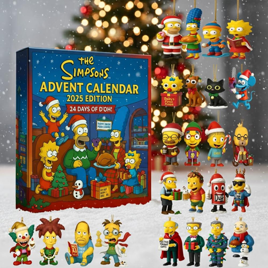 Simpsons Advent Calendar 2025, Cartoon Mini Figures, 24 Day Christmas Countdown Gift for TV & Animation Fans