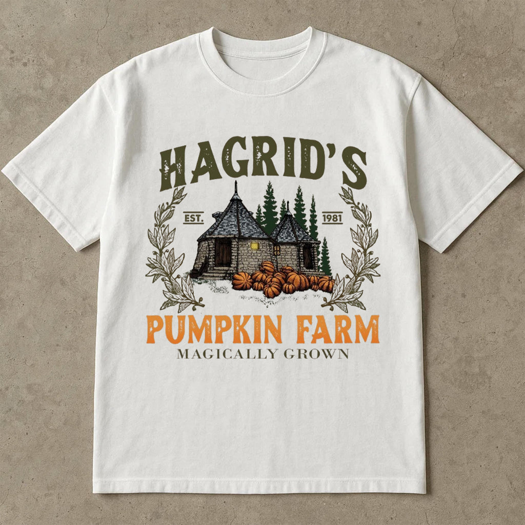 Hagrid's Pumpkin Patch T-shirt, Halloween Tee Shirts, Hagdrid's Pumpkin Farm Shirt, Spooky Season, Pumpkin Thanksgiving T-shirt