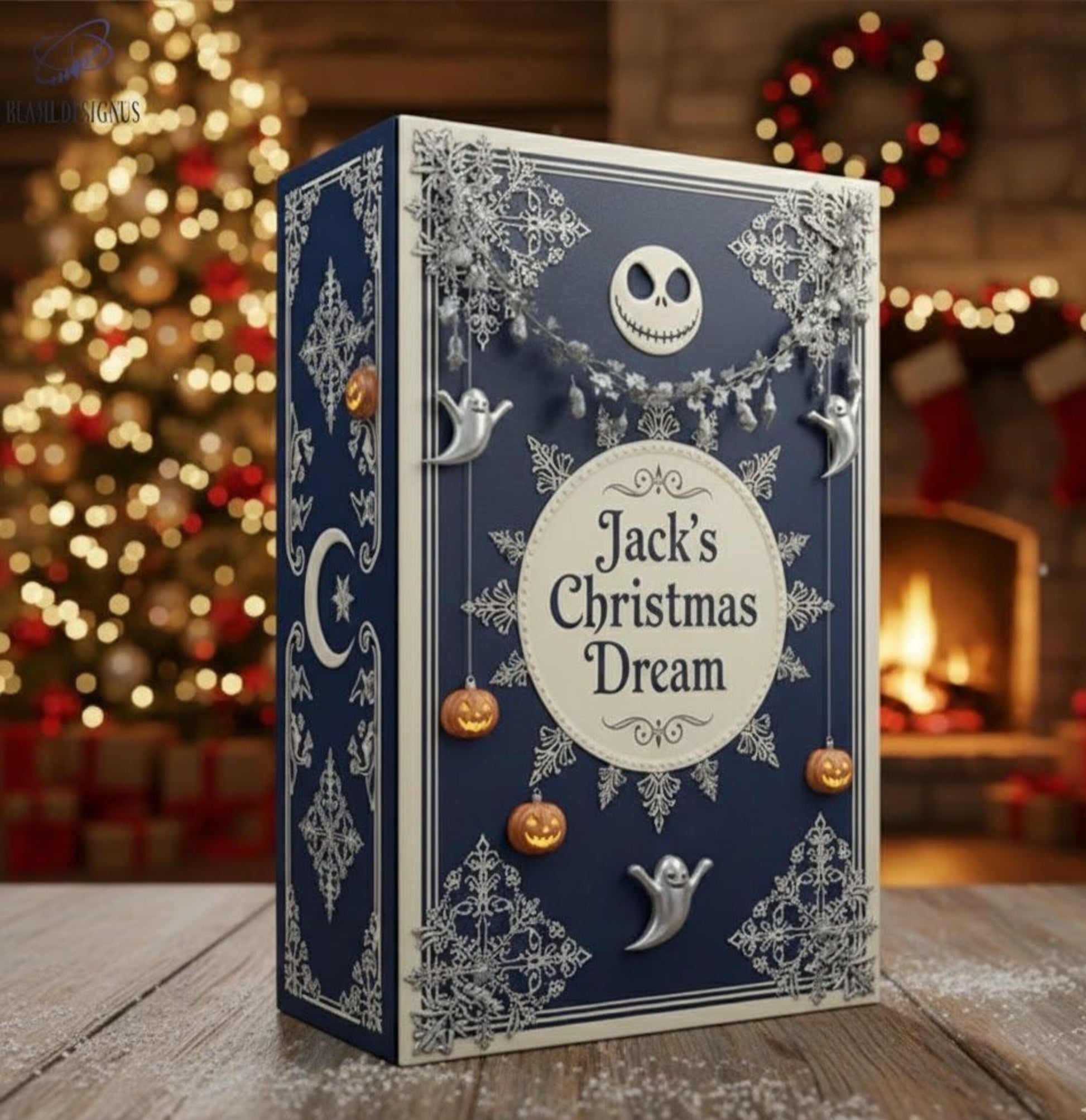 Jack’s Christmas Dream Advent Calendar 2025, Spooky Mini Figures, Halloween Christmas Countdown Gift for Fans