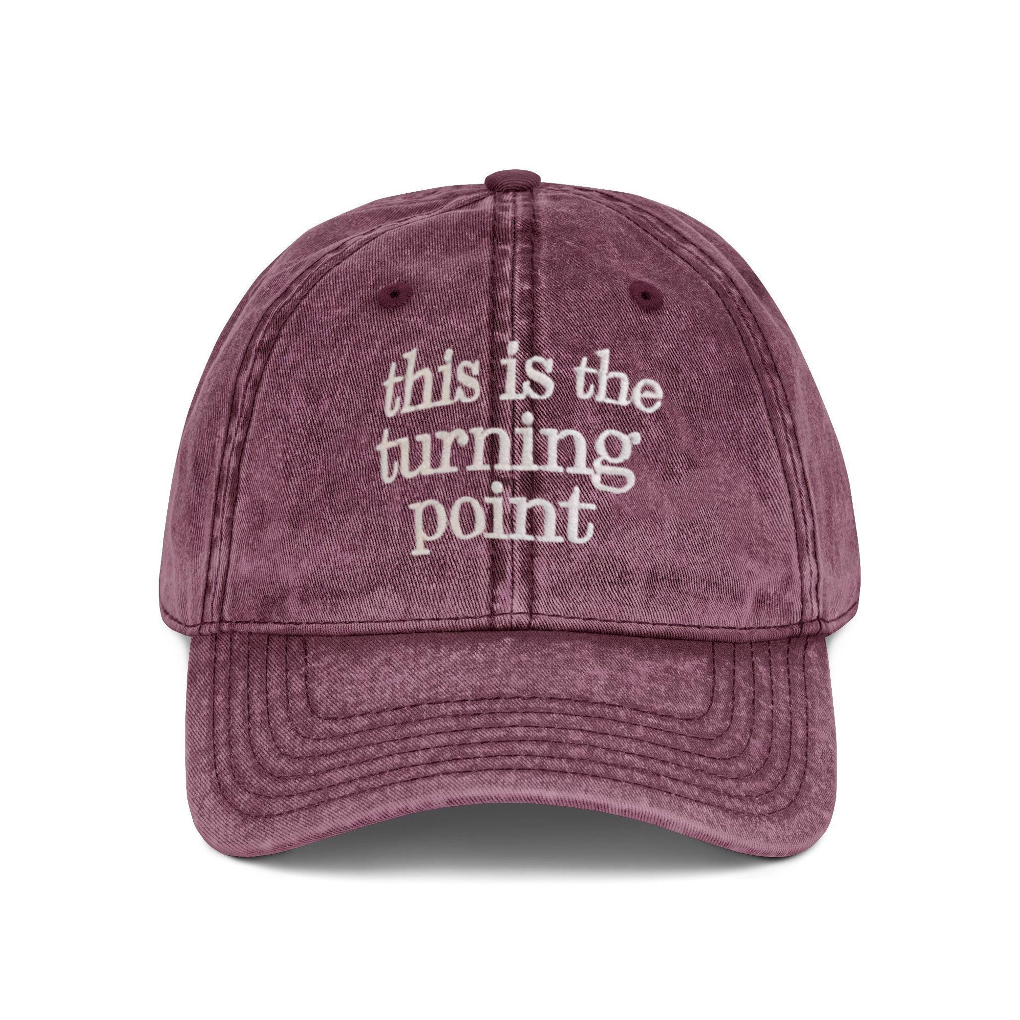 This Is The Turning Point Quote Embroidered Cap, Charlie Kirk Embroidered Hat, Patriotic Baseball Hat, Activist Hat, Pray for Charlie