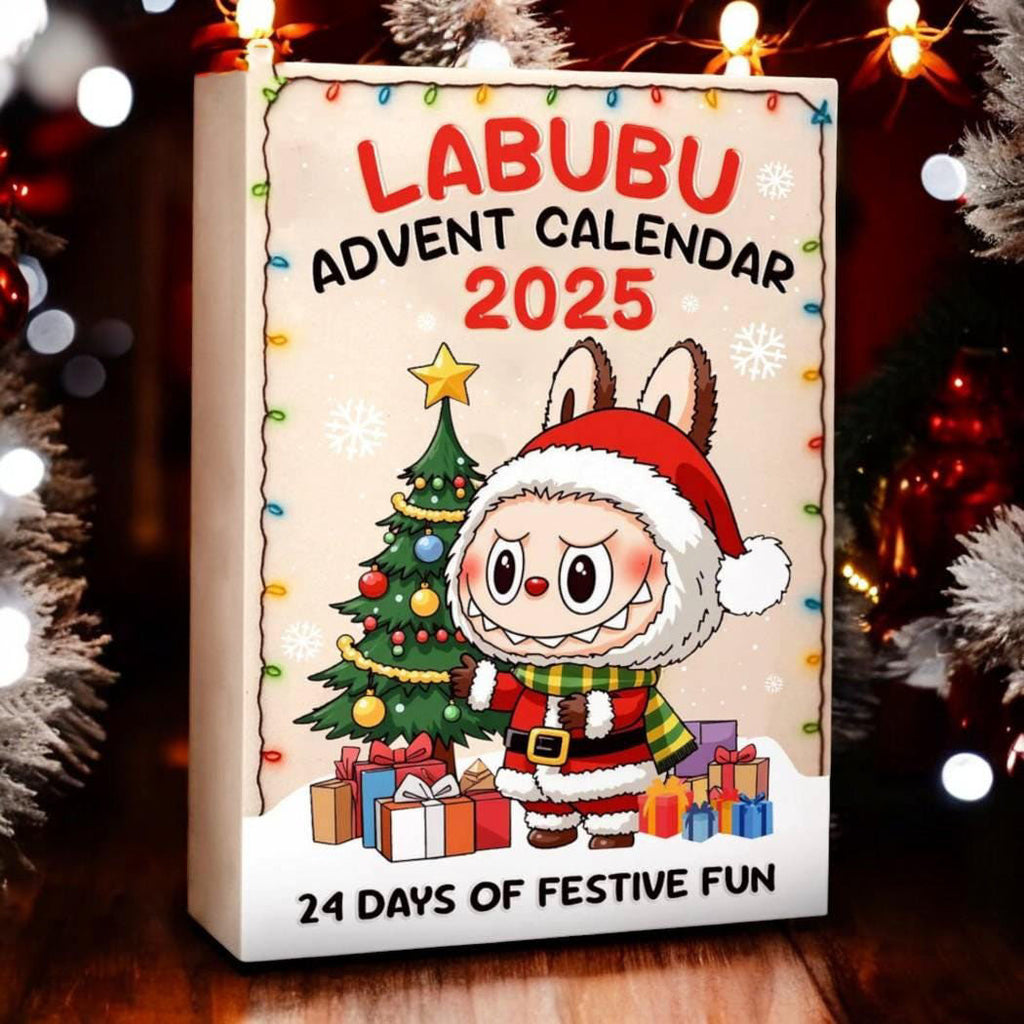 Labubu Advent Calendar 2025, Cute Labubu Christmas Countdown Box, 24 Days Surprise Gifts, Kawaii Collectible Figurines
