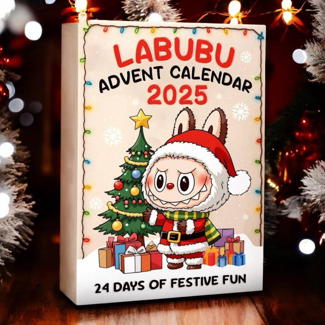 Labubu Advent Calendar 2025, Cute Labubu Christmas Countdown Box, 24 Days Surprise Gifts, Kawaii Collectible Figurines