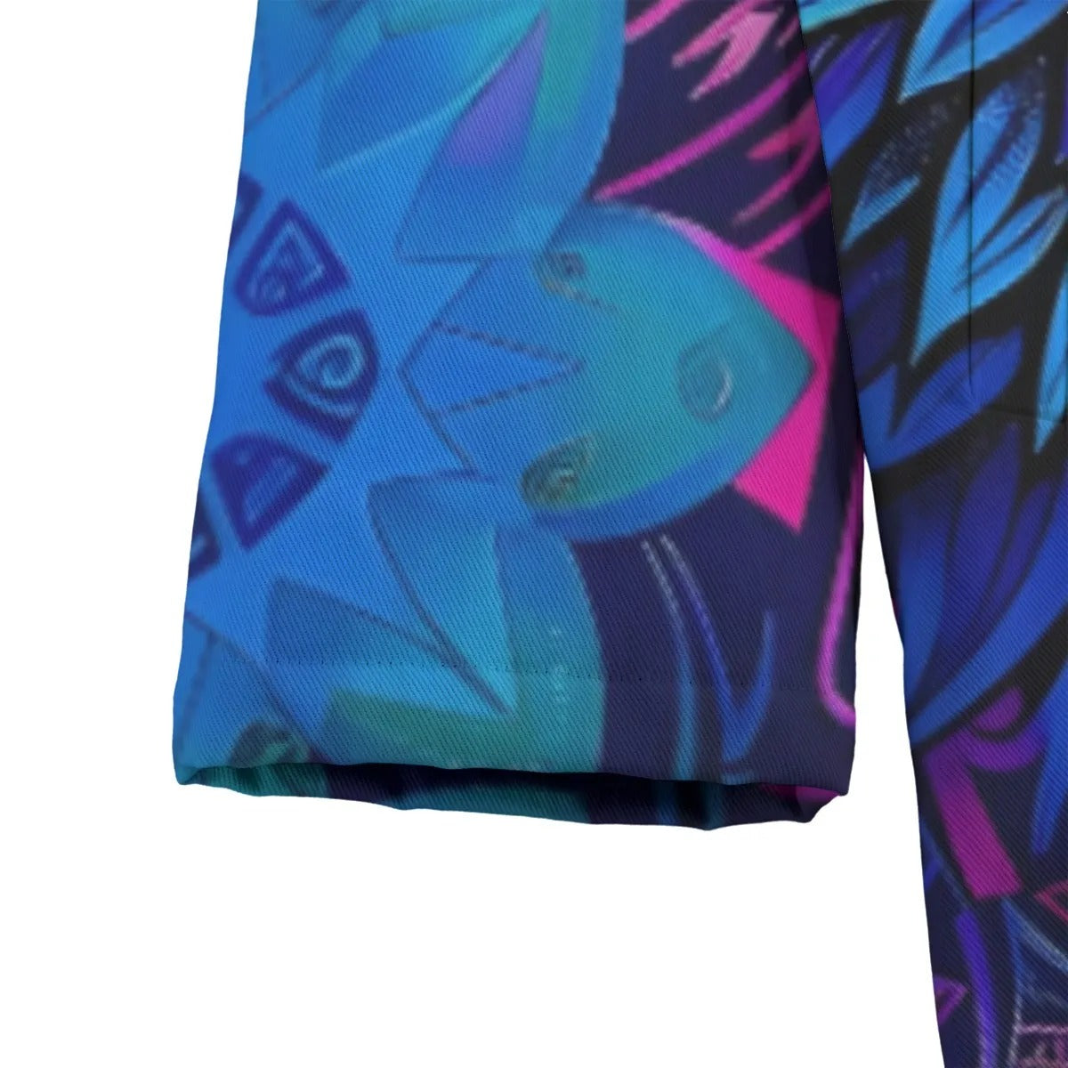 Wolf Mandala Hoodie Coat, Boho Tribal Wolf Cloak, Purple Spiritual Animal Jacket, Warm Fleece Lined Winter Wear