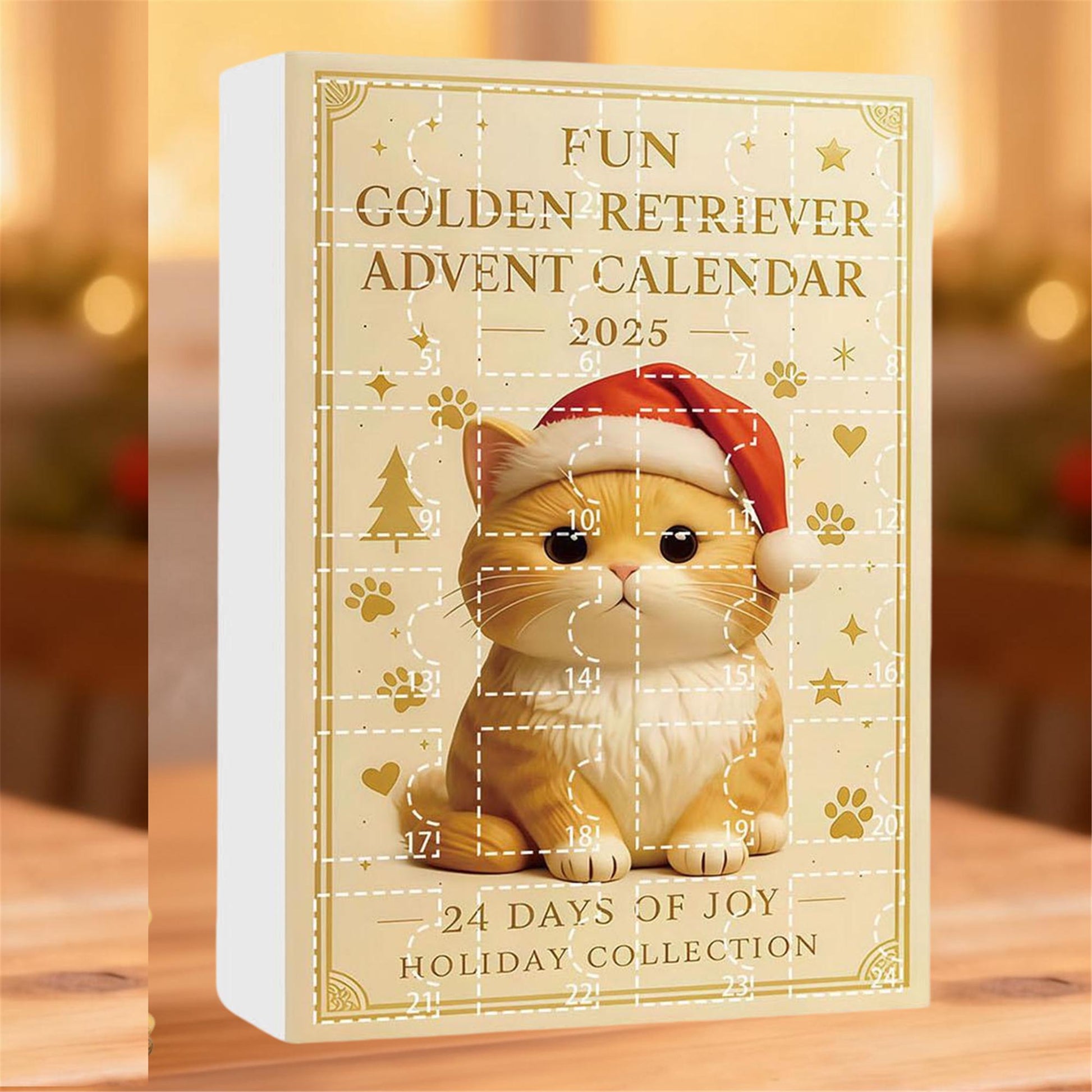 Cute Cat & Puppy Figurine Advent Calendar 2025, 24 Days Kawaii Animal Christmas Surprise Box Gift for Kids & Pet Lovers