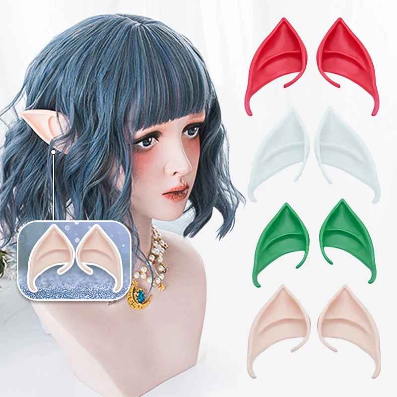 Halloween Costume Ideas Elf Ears, Latex Decor, Halloween Decoration, DIY Apparel Accessories, Vampire Anime Cosplay, Fairy Children Adult Props