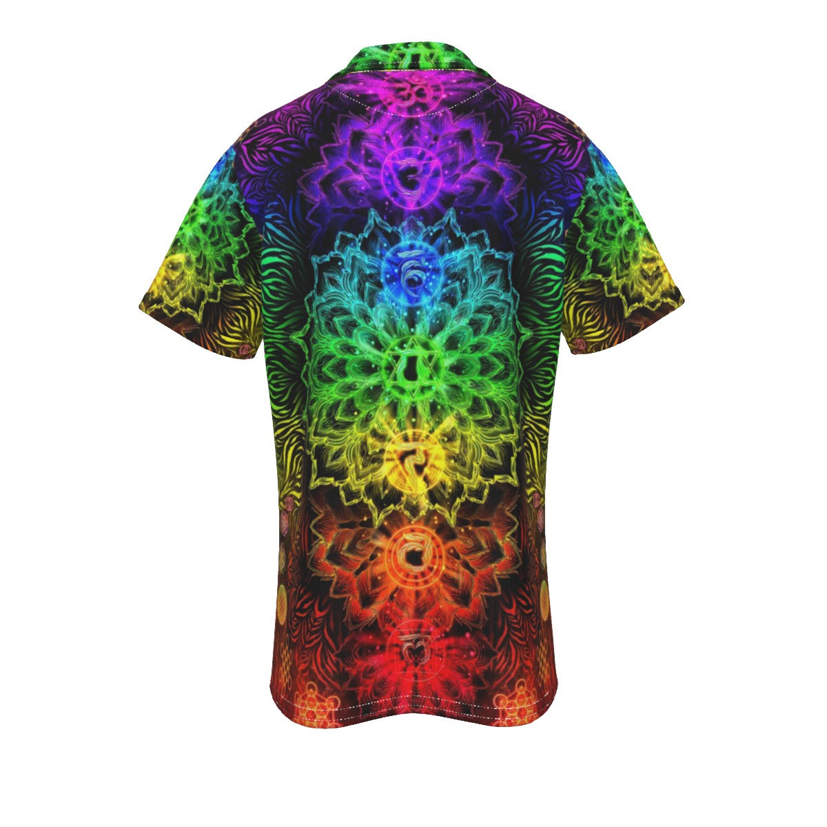 Sacred Chakra Mandala Polo, Vibrant Rainbow Energy Healing Polo, Spiritual Energy Symbol, Colorful Sacred Geometry Polo, Mandala Polo