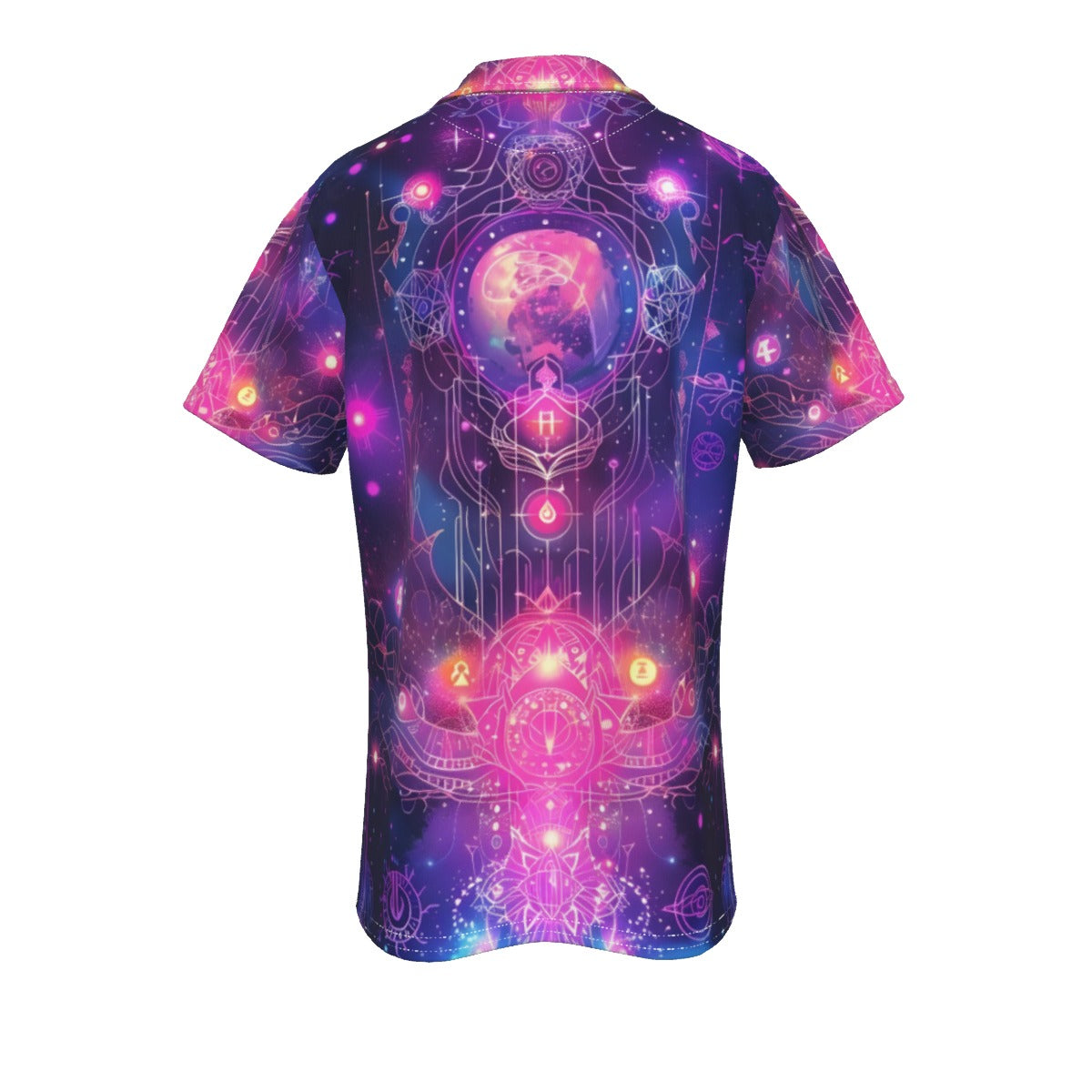 Cosmic Mysticism Polo, Celestial Portal Energy Polo, Astral Light Symbol Polo, Vibrant Metaphysical Galaxy Polo, Spiritual Geometry Polo