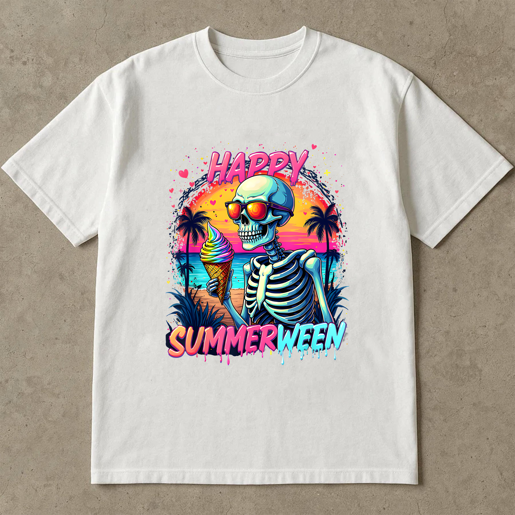 Happy summer ween Shirt, Summer Halloween Shirt