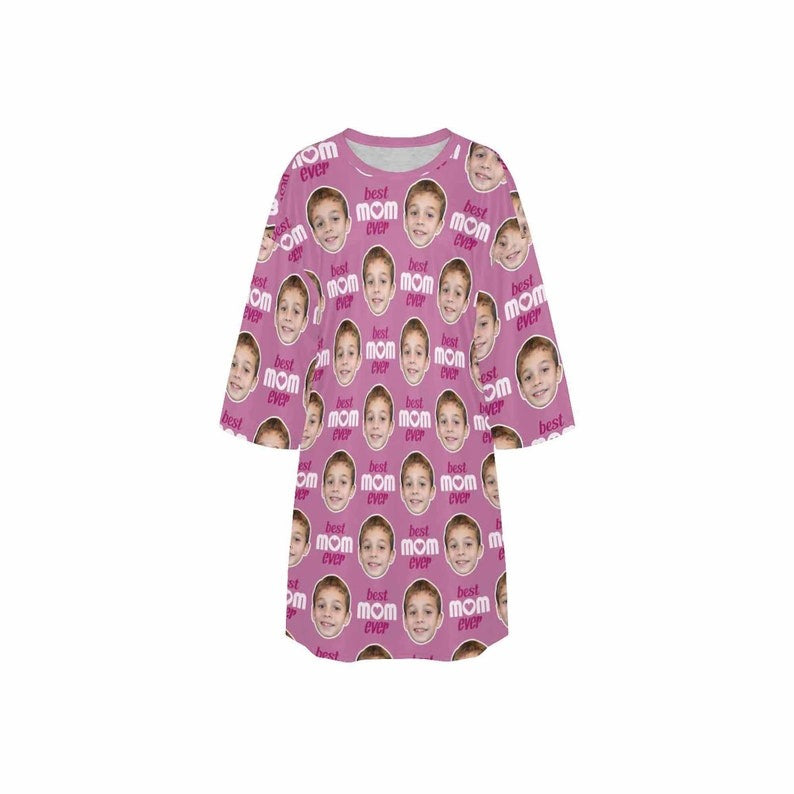 Custom Face Sleep Tees, Funny Personalized Sleepwear, Sleep Tee