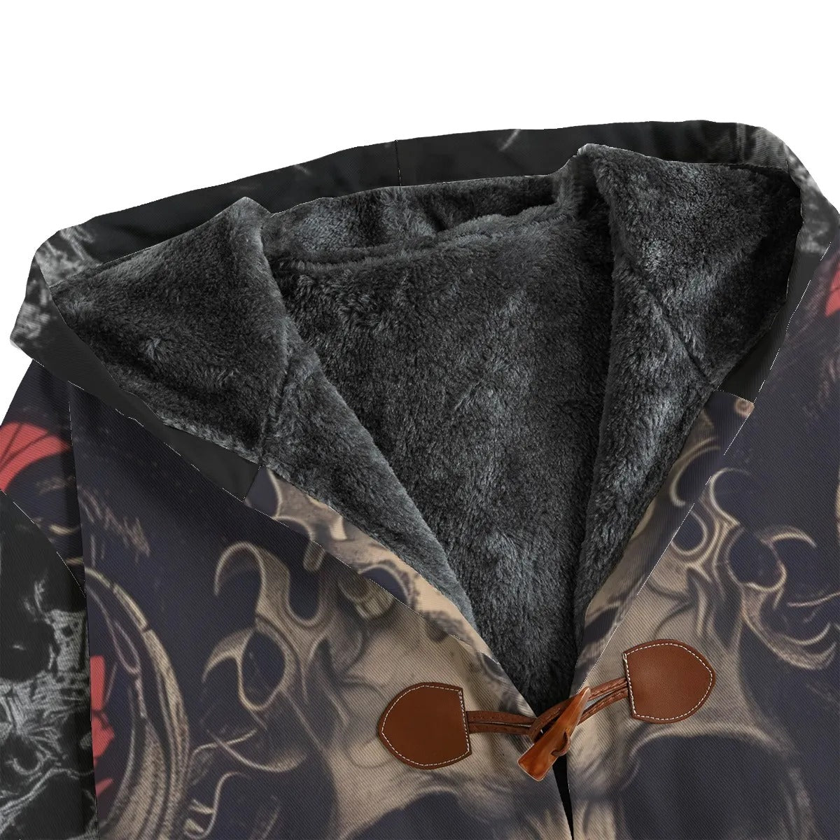 Halloween Costume Ideas. Infernal Mandala Skull Coat, Gothic Mandala Trench Coat, Spooky Occult Trench Jacket