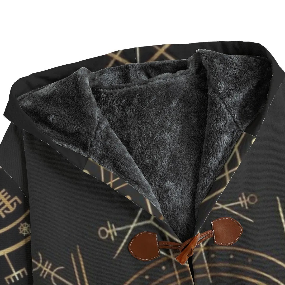 Viking Vegvisir Mysticism Coat, Norse Compass Viking Jacket, Nordic Rune Outerwear, Viking Spiritual Fashion, Sacred Geometry Coat