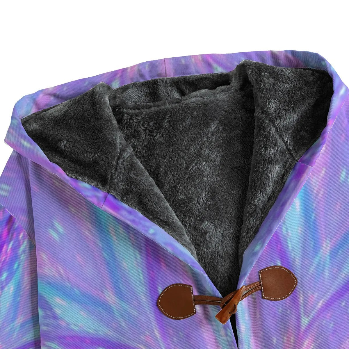Kaleio Galaxy Coat, Trippy Psychedelic Outerwear, Holographic Space Mandala Jacket, Cosmic Festival Streetwear for Men & Women