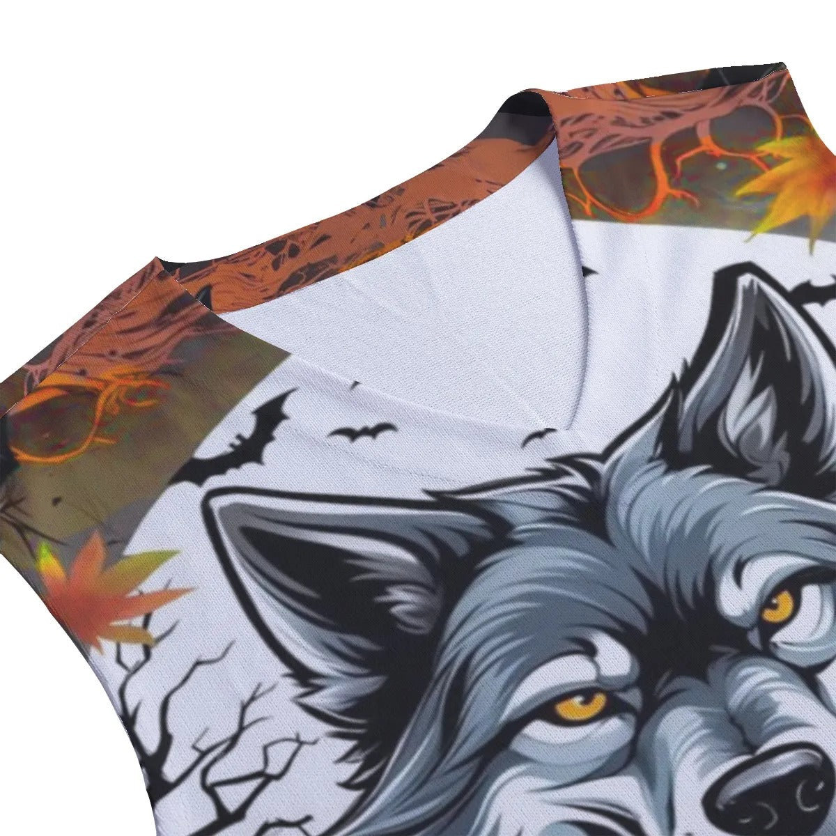 Howling Halloween Costumes Ideas Night Wolf Tank Top, Spooky Pumpkin Bat Shirt, Plus Size Halloween Costumes, Gothic Halloween Muscle Tee