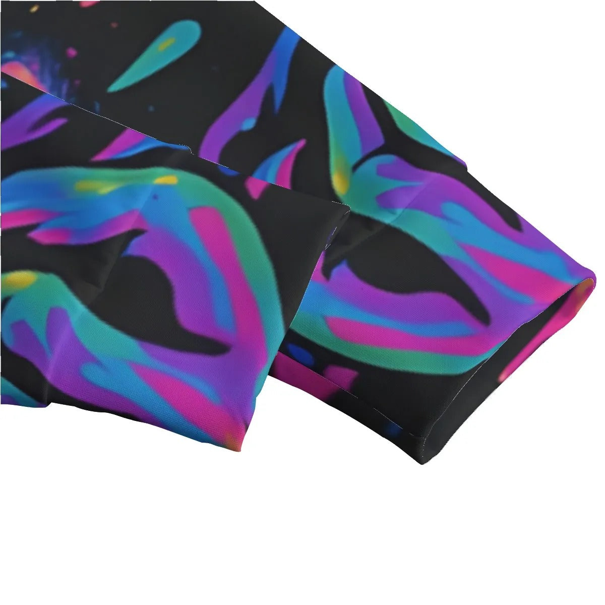 Psychedelic Halloween Costume Ideas Mushrooms Women’s Sweater, Couples Halloween Costumes, Neon Trippy Mushroom Knitwear, Spooky Halloween Pullover, Horror Art Fashion