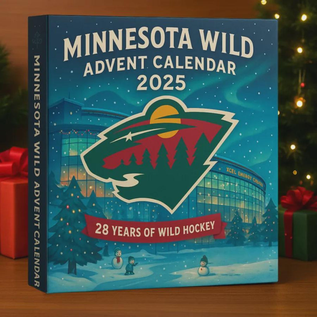 Minnesota Wild Advent Calendar 2025, NHL Fan Gift, 24 Mini Figures, Hockey Collectible Set, Christmas Countdown Box