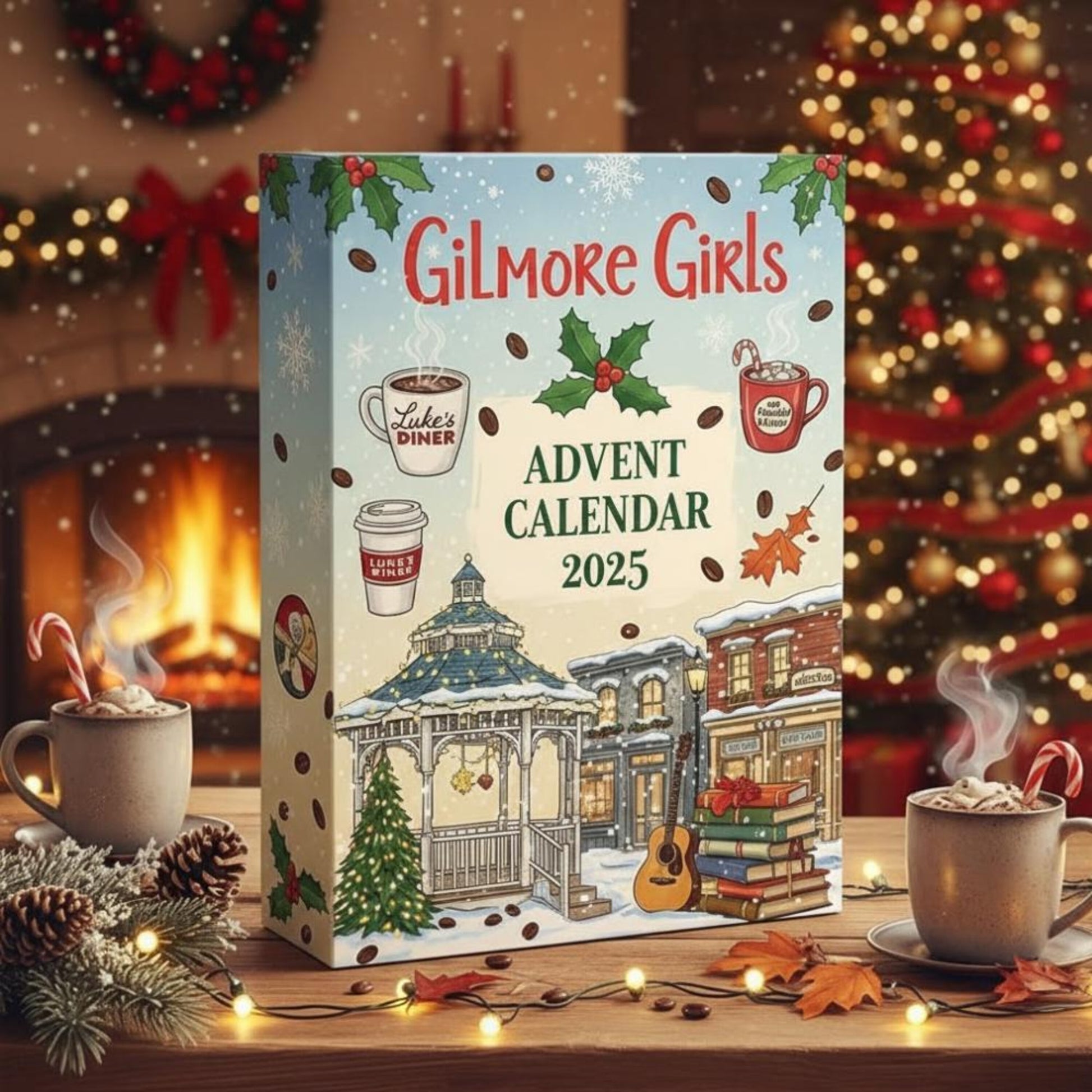 Gilmore Girls Advent Calendar 2025, 24 Mini Figures & Ornaments, Christmas Countdown Gift for TV Show Fans