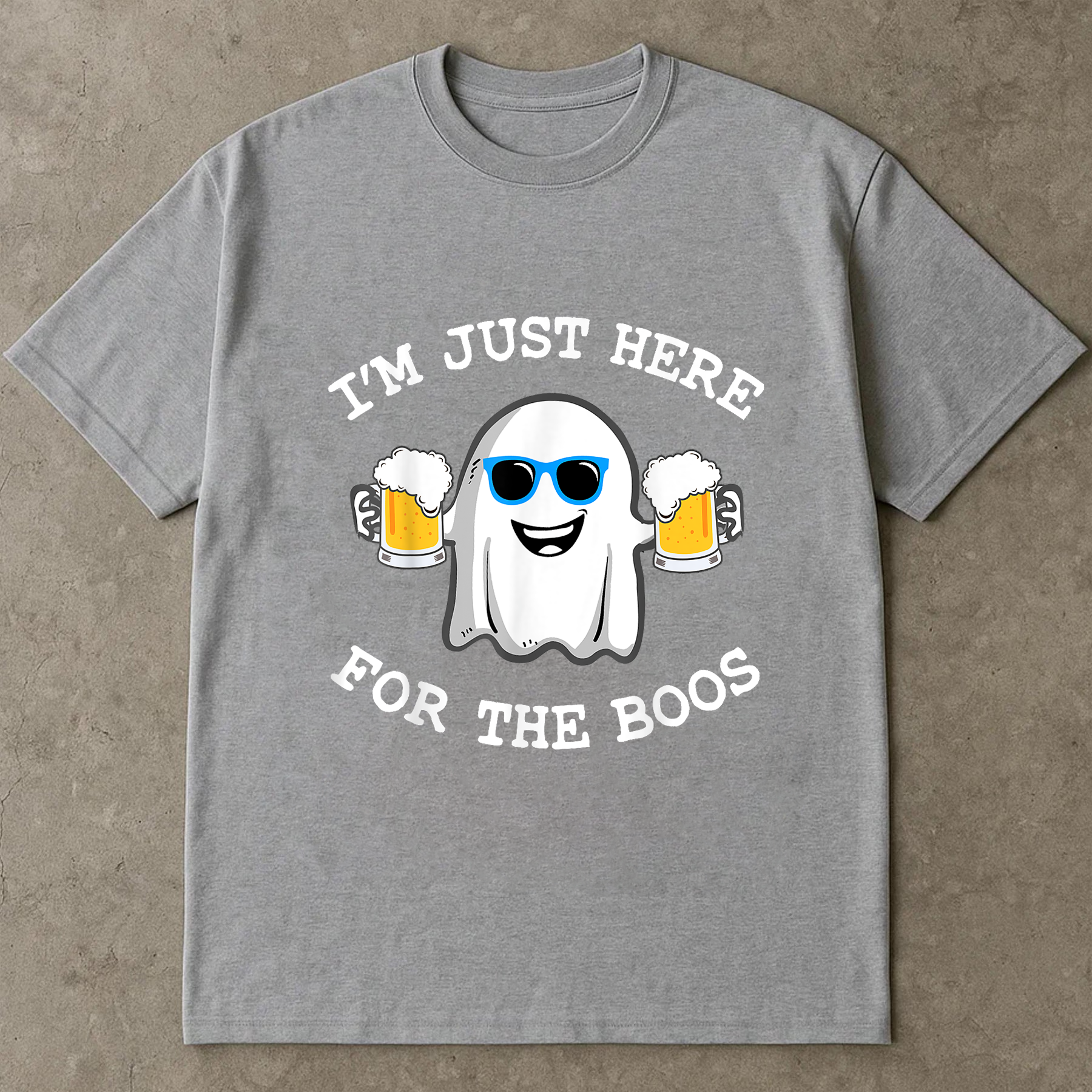 Funny Halloween Shirt, I'm Just Here for the Boos Ghost Tee, Beer Lover, Booze Party Shirt