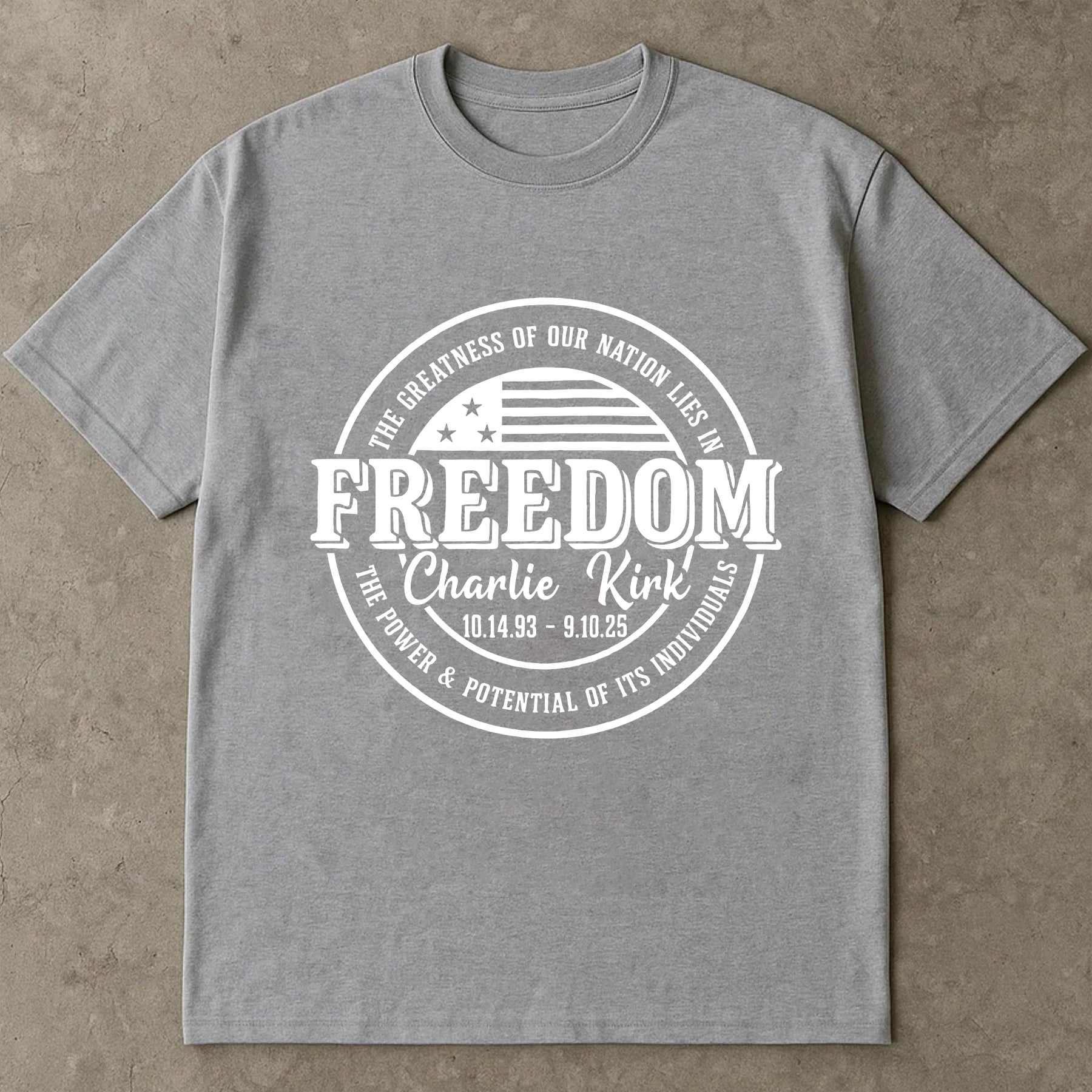 Faith Over Fear Shirt, Christian American Flag Tee, Patriotic Faith Graphic T-Shirt, Religious Inspirational USA Shirt for Believers