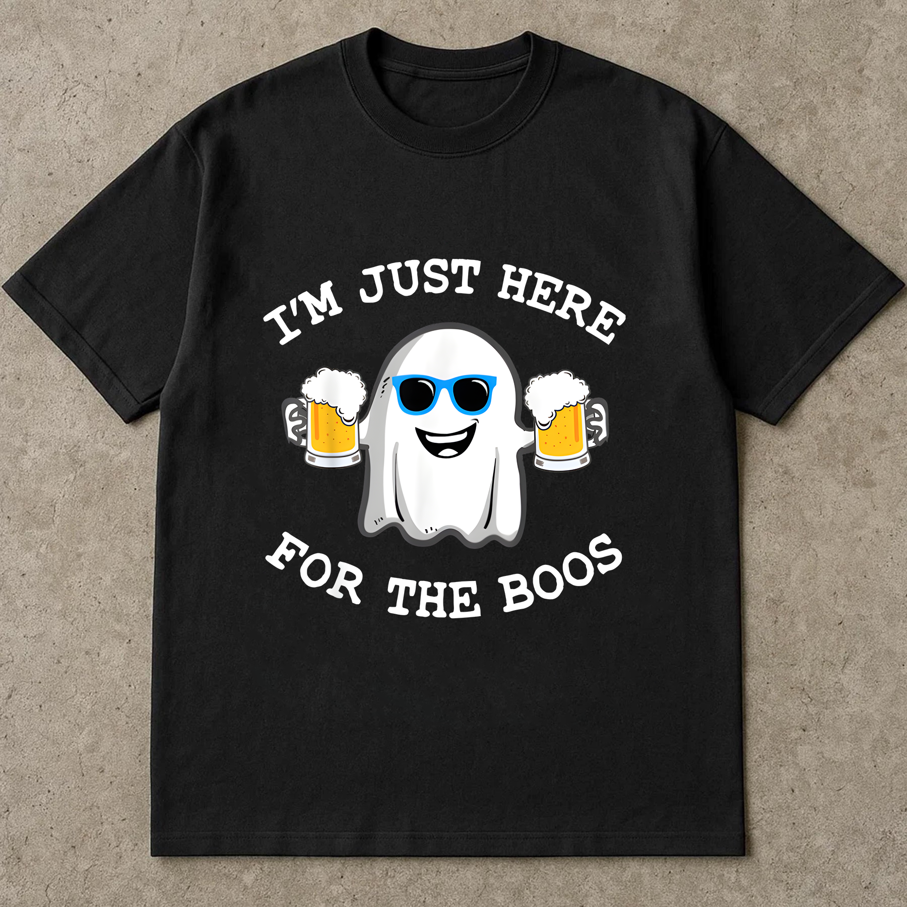 Funny Halloween Shirt, I'm Just Here for the Boos Ghost Tee, Beer Lover, Booze Party Shirt