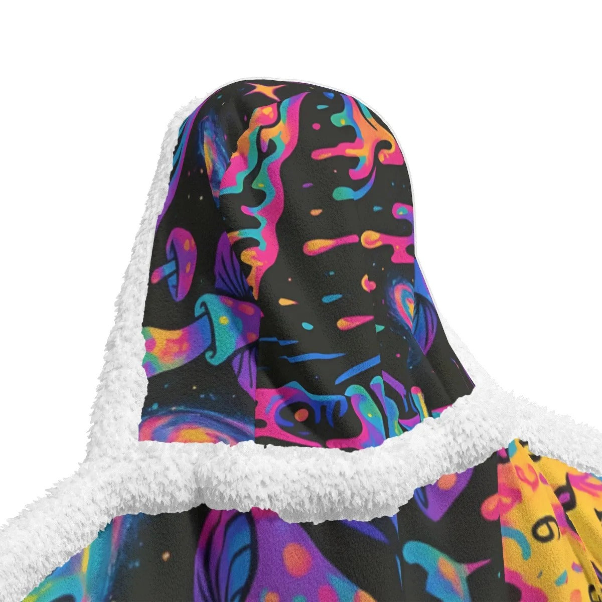 Pumpkin Mandala Magic Wearable Hooded Blanket, Halloween Jack-o’-Lantern Cozy Wrap, Spooky Mandala Art, Gothic Fall Homewear (Copy) (Copy)