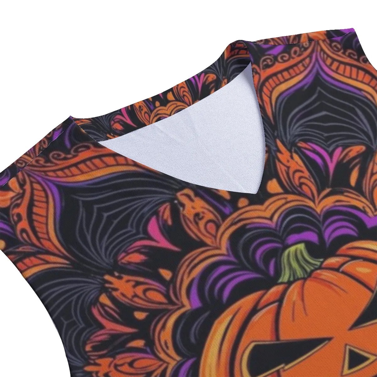 Pumpkin Mandala Magic Tank Top, Halloween Jack-o’-Lantern Sleeveless Shirt, Halloween Costume Ideas, Halloween Horror Nights