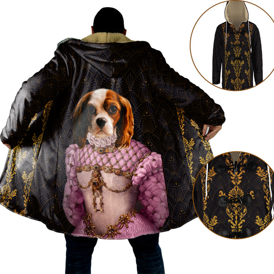 Custom Dog Portrait Cloak, Mandala Cloak, Dog Portrait Mandala Cloak