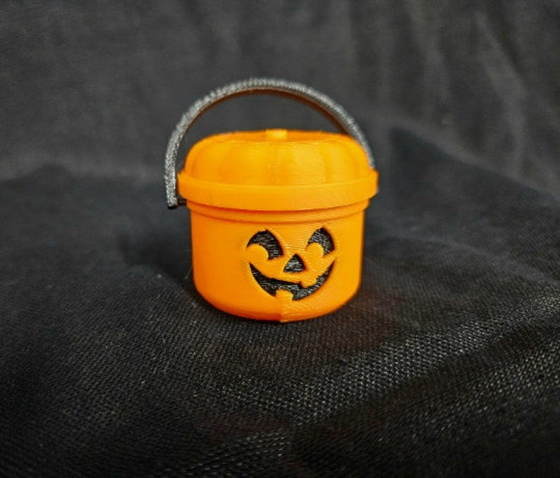 Halloween Decorations, Mini Halloween Pumpkin Buckets, Spooky Halloween Decor, Small Candy Holders for Party Favors, Halloween Decor Accessories