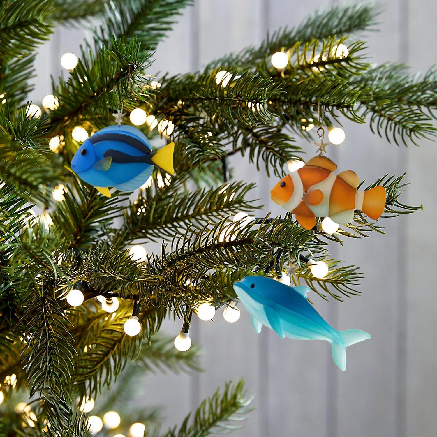 Sea Glass Animal Advent Calendar 2025, 24 Day Sea Animals Figurines : Vintage Christmas Ornament Countdown