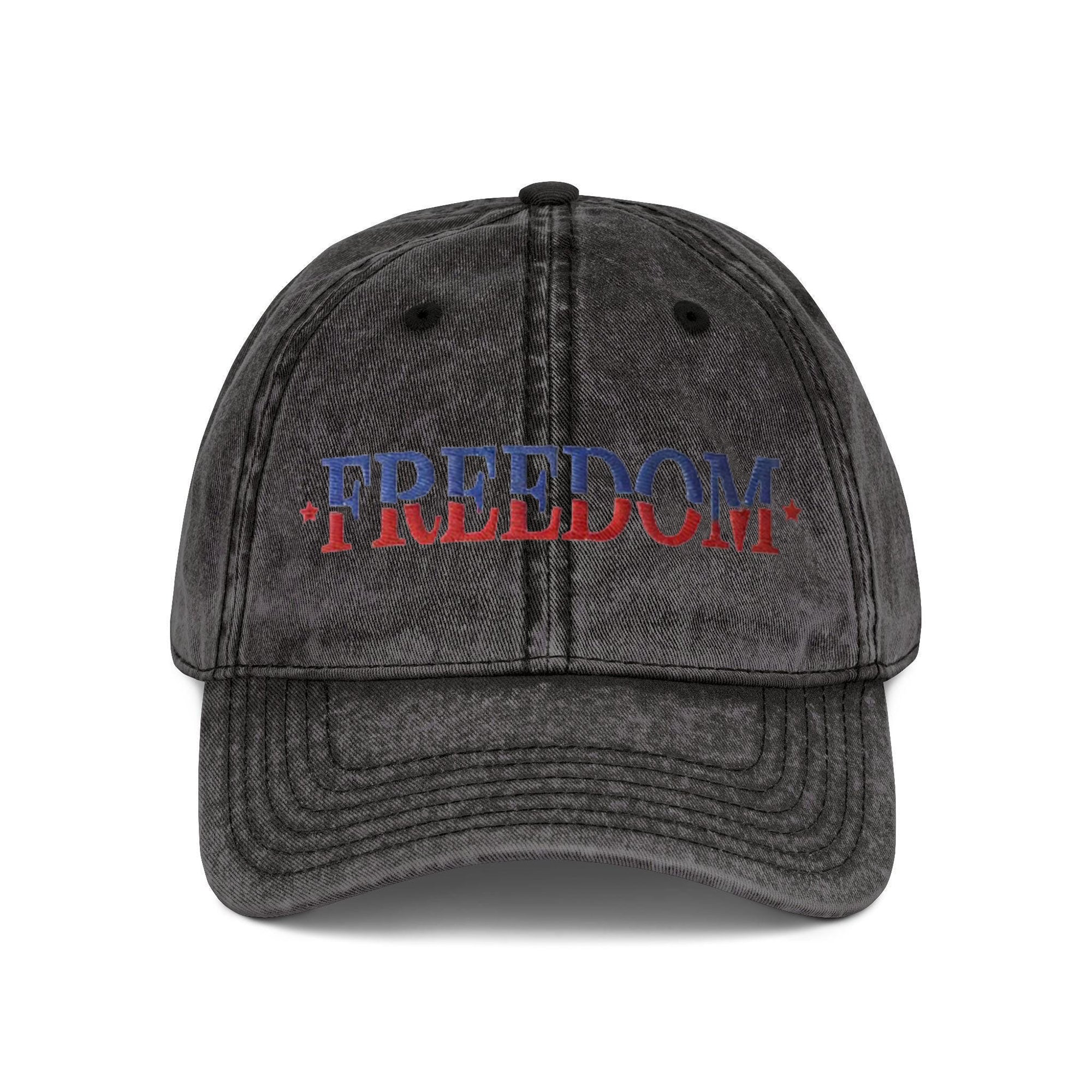 Charlie Kirk Washed Cap, FREEDOM Cap with Gold Embroidery, American Flag Patch Baseball Cap, Patriotic Dad Hat for Men Women, USA Pride Outdoor Cap