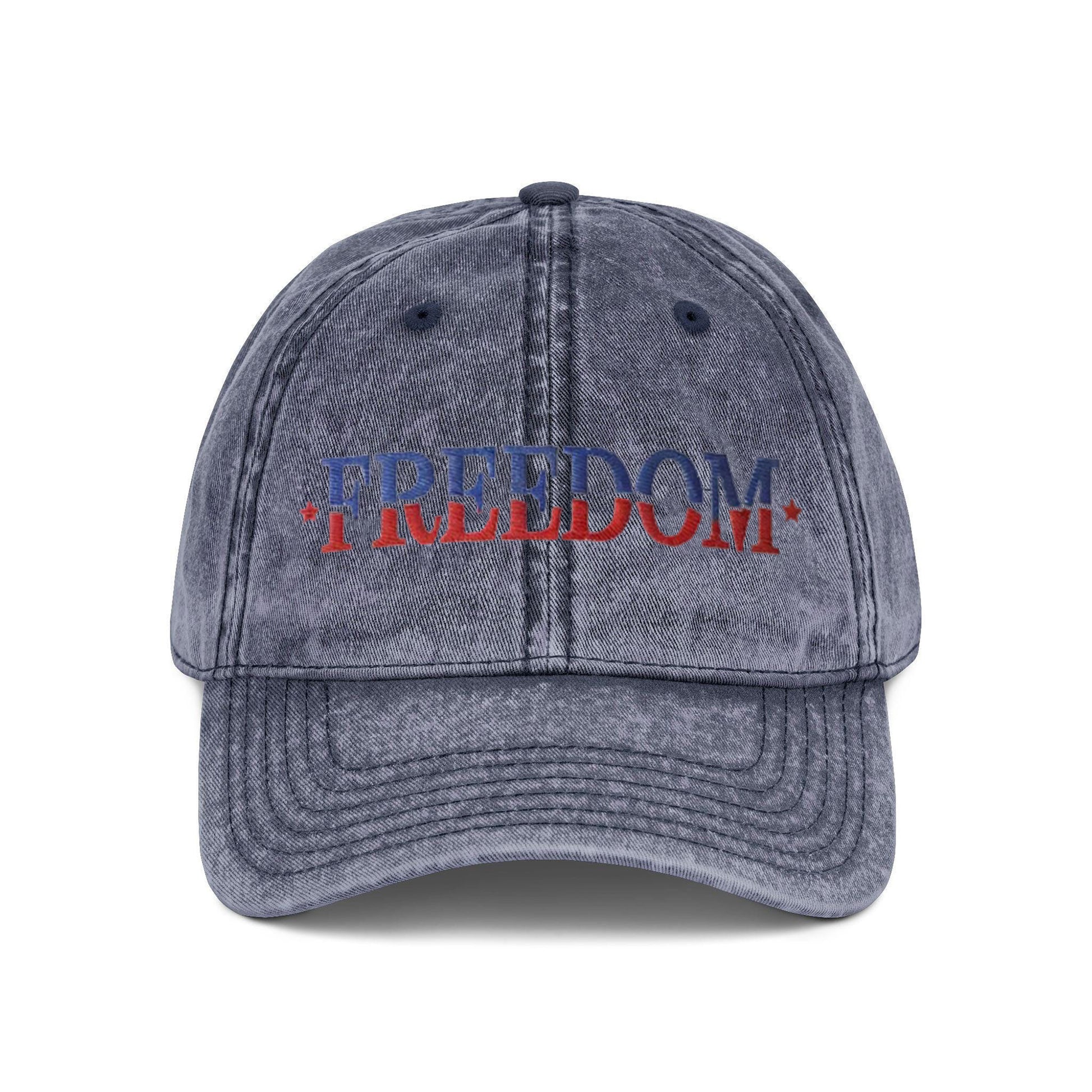 Charlie Kirk Washed Cap, FREEDOM Cap with Gold Embroidery, American Flag Patch Baseball Cap, Patriotic Dad Hat for Men Women, USA Pride Outdoor Cap