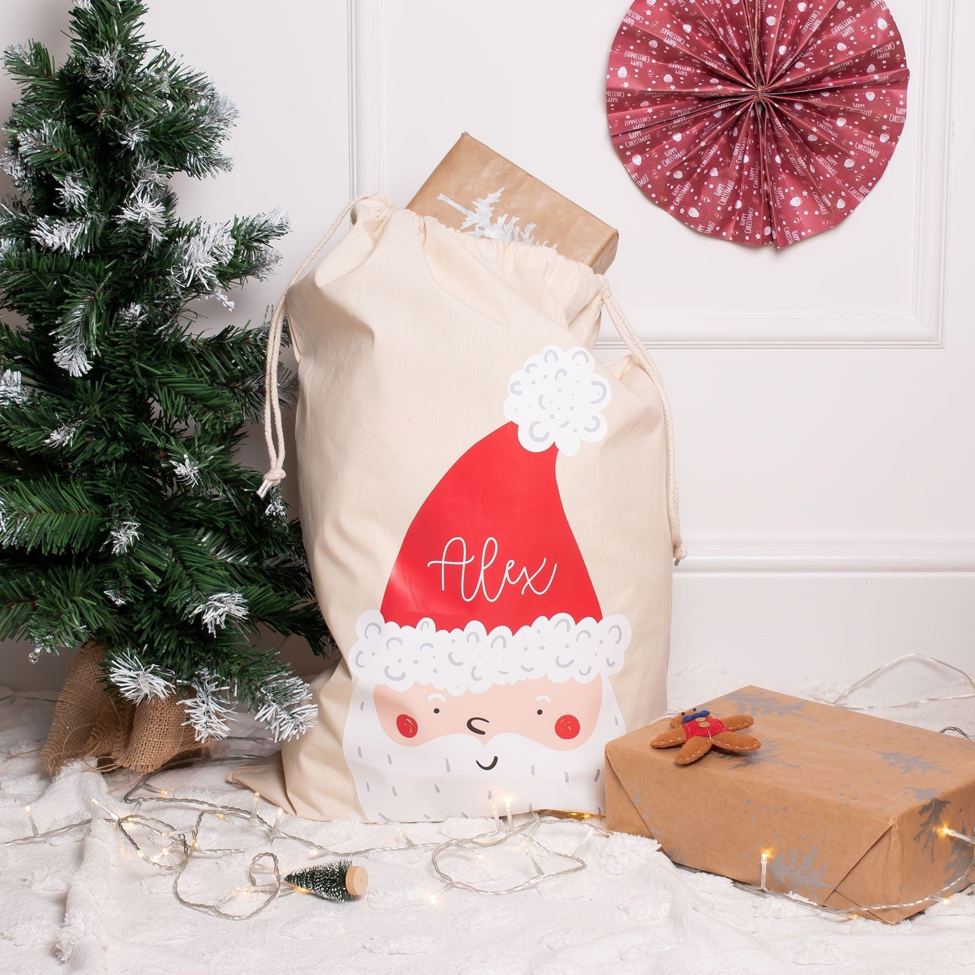 Christmas Santa Sack, Personalized Santa Sack, Kids Toy Bag & Gift Bag, Perfect for Child's Christmas Gifts And Holiday Decor