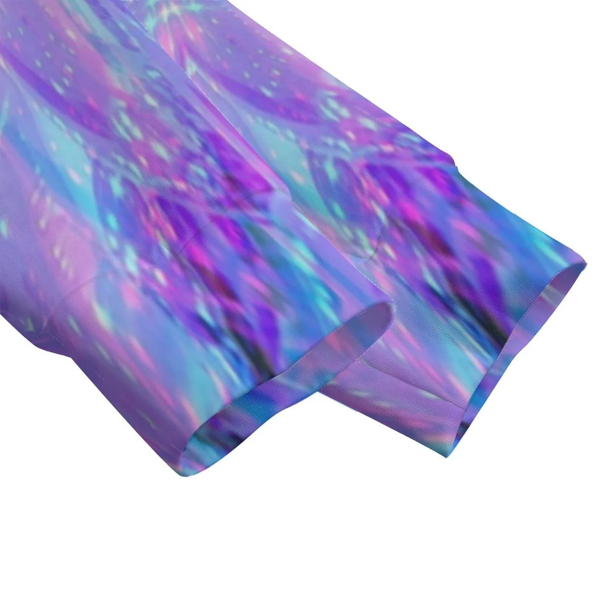 Kaleio Galaxy Women’s Hoodie, Trippy Psychedelic Pullover, Holographic Mandala Space Sweatshirt, Cosmic Festival Streetwear