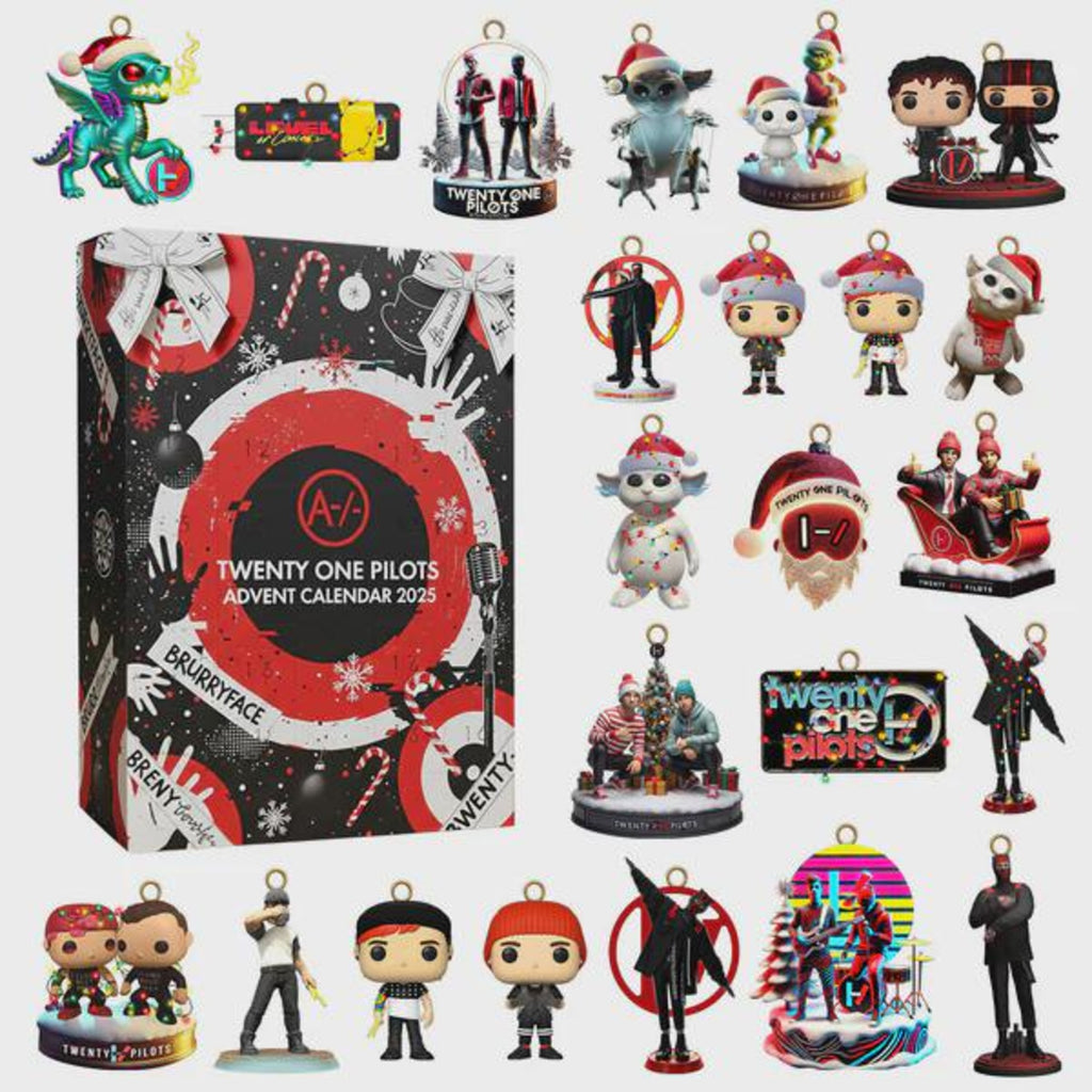 Twenty One Pilots Advent Calendar 2025, 24 Mini Figures & Ornaments, Music Fans Christmas Countdown Collectible Gift