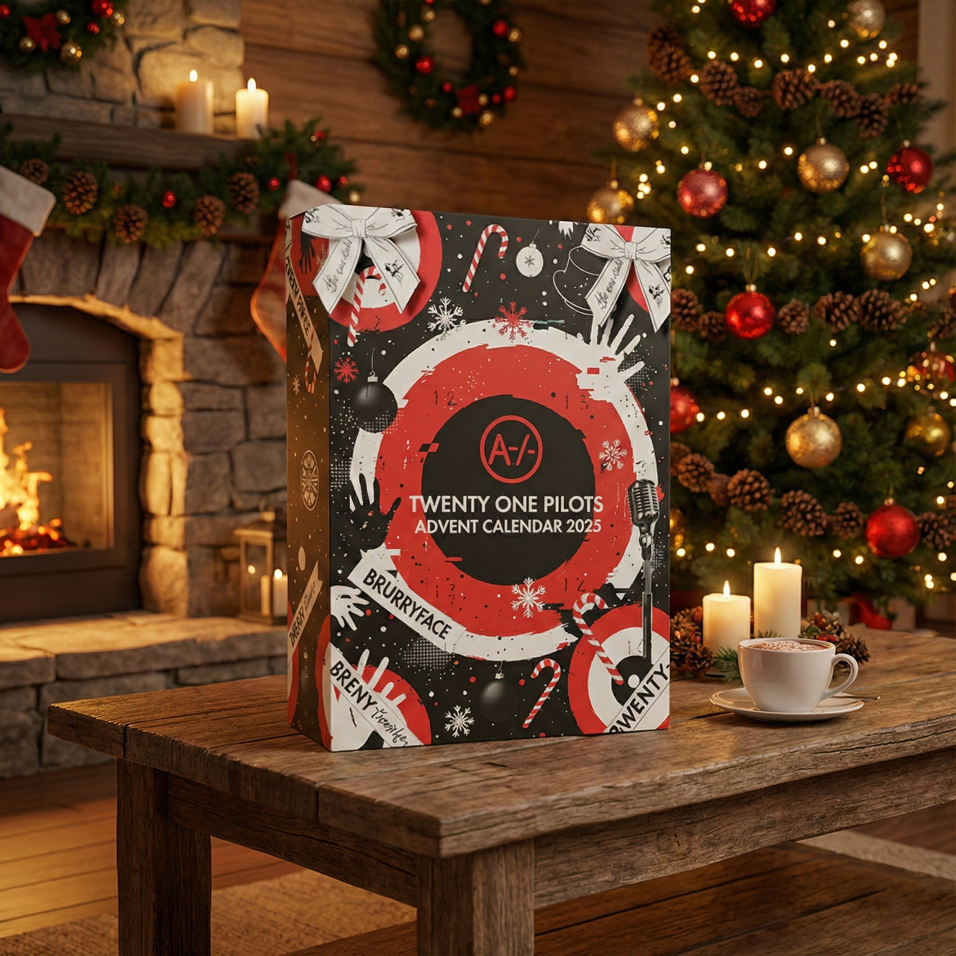 Twenty One Pilots Advent Calendar 2025, 24 Mini Figures & Ornaments, Music Fans Christmas Countdown Collectible Gift