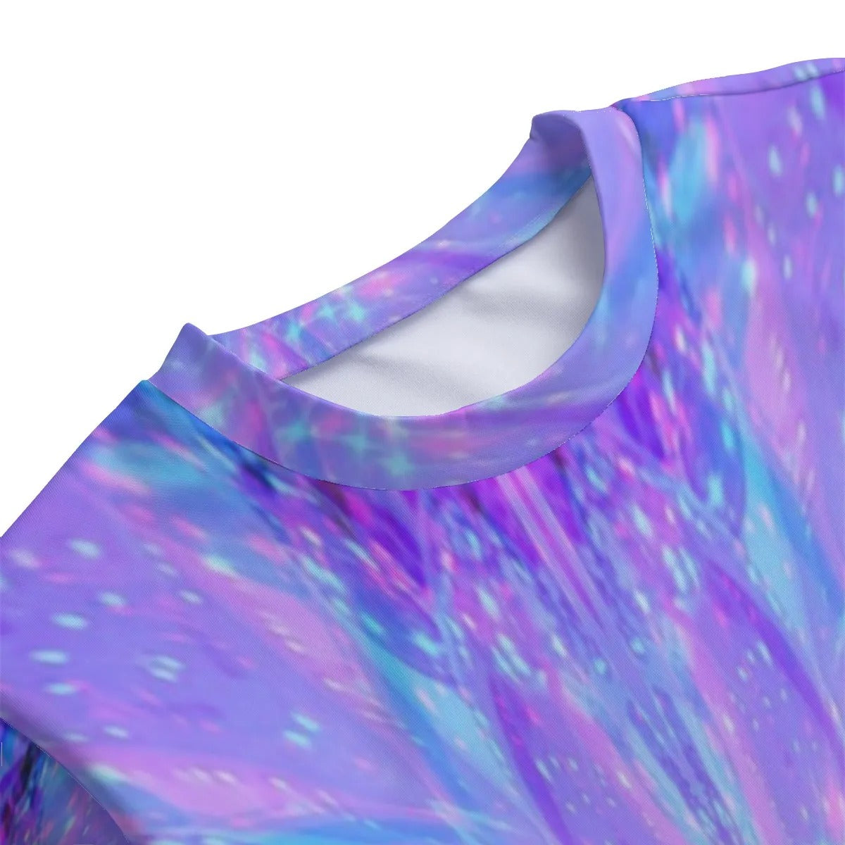 Kaleio Galaxy Women’s Sweater, Trippy Psychedelic Mandala Pullover, Holographic Space Knitwear, Cosmic Festival Streetwear