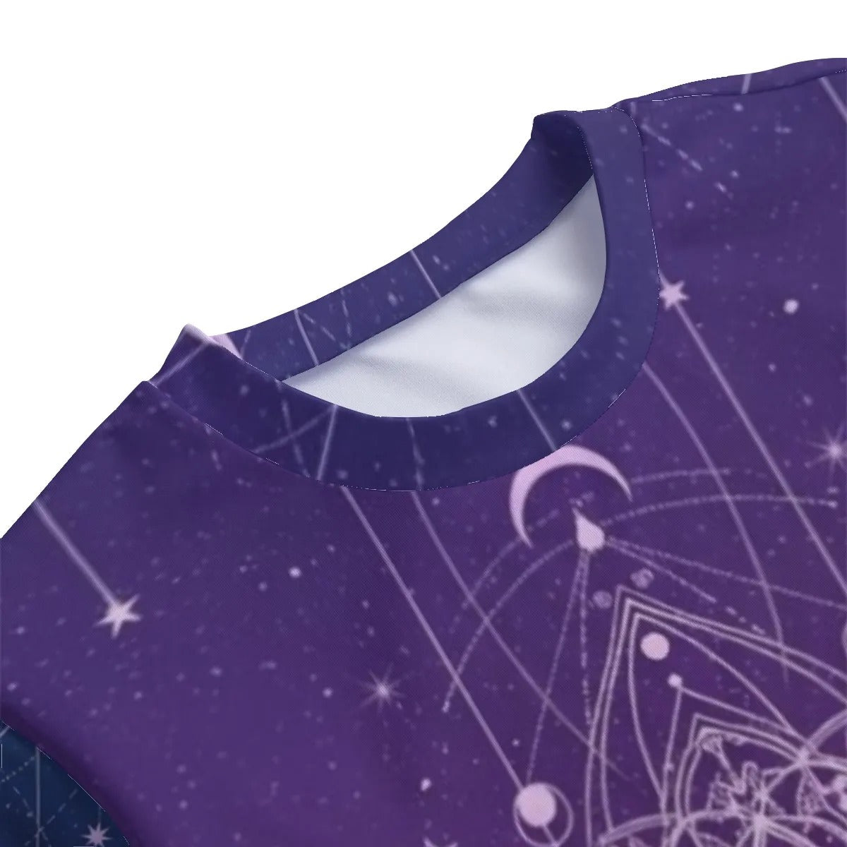 Mystic Lunar Mandala Women’s Sweater, Moon Phase Spiritual Pullover, Celestial Lotus Knitwear, Sacred Geometry Cosmic Sweater, Boho Mystic Style