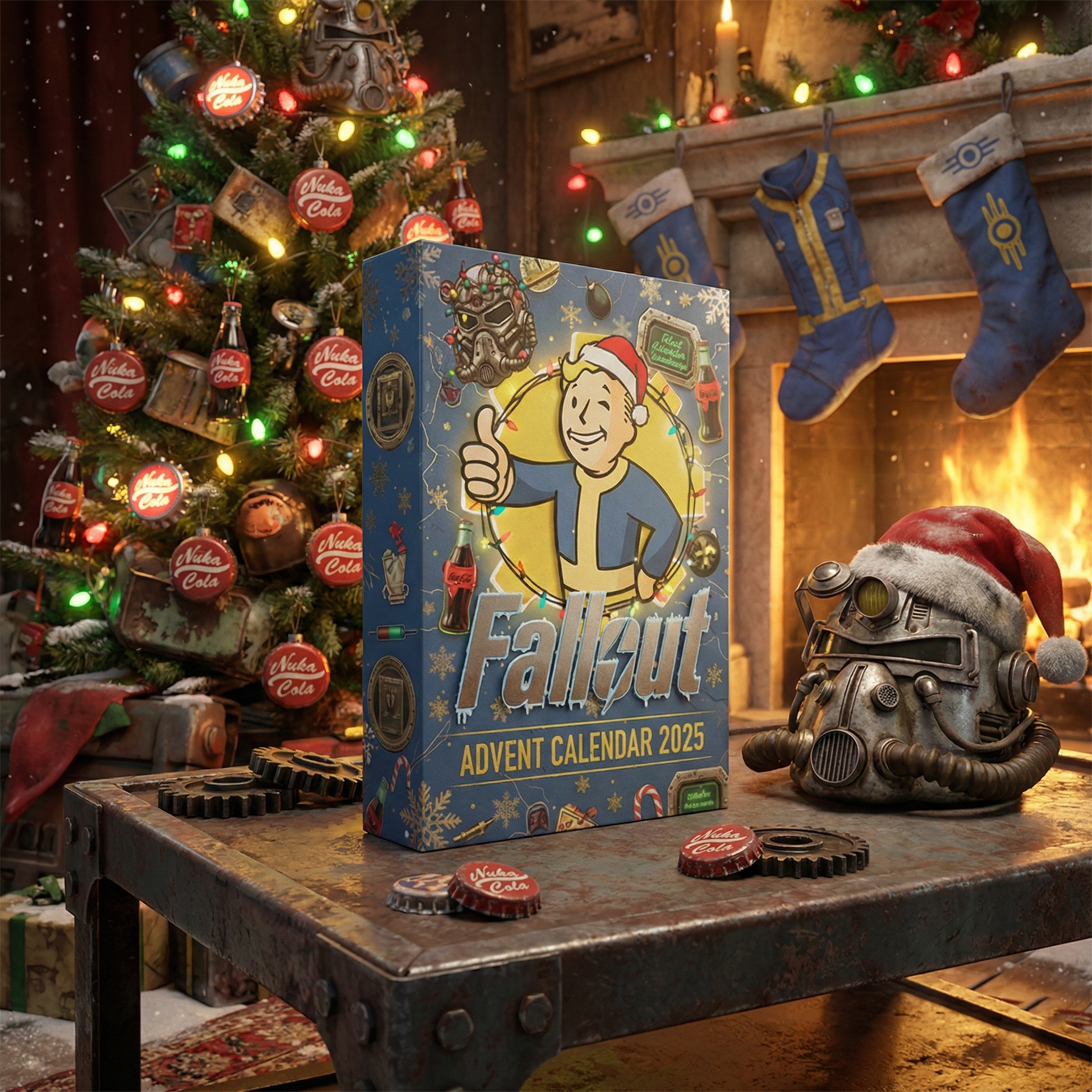 Fallout Advent Calendar 2025, 24 Mini Figures & Ornaments, Gamer Christmas Countdown Gift for Video Game Fans
