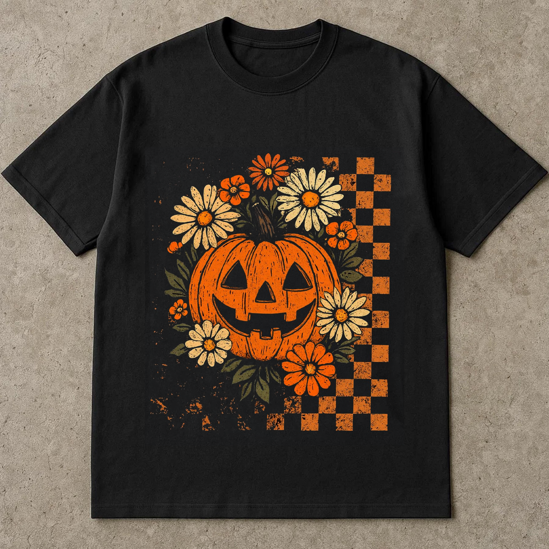 Retro Floral Pumpkin Shirt, Funny Pumpkin Halloween Shirt, Preppy Halloween Shirt, Halloween Pumpkin Shirt, Spooky Season