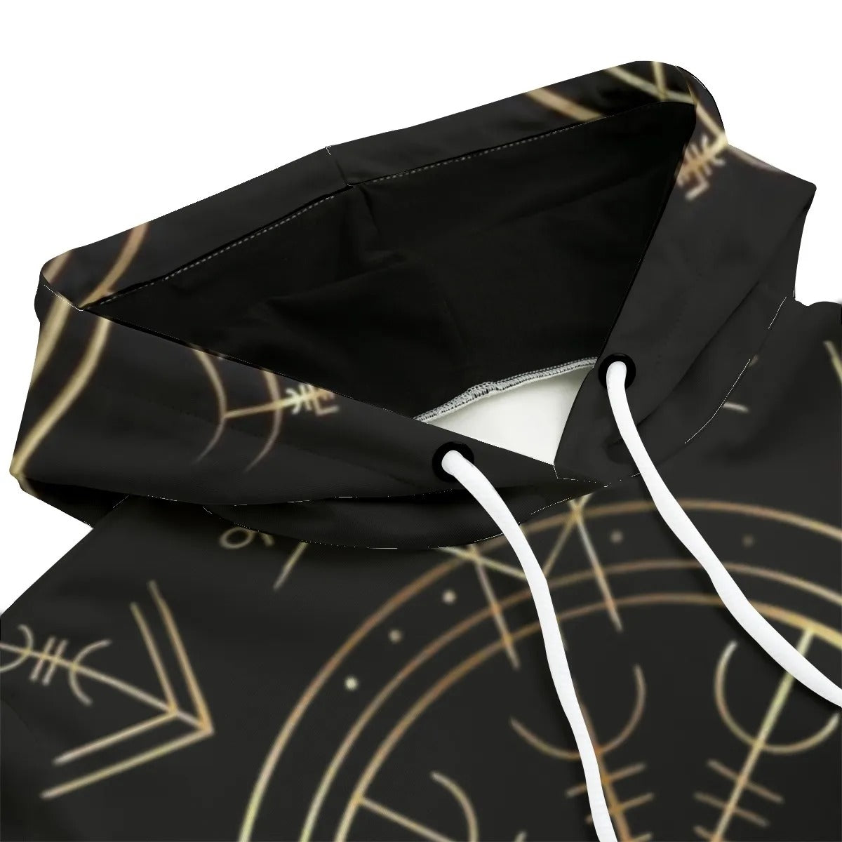 Viking Vegvisir Mysticism Women’s Hoodie, Norse Compass Viking Sweatshirt, Nordic Rune Hooded Top, Viking Sacred Geometry Fashion