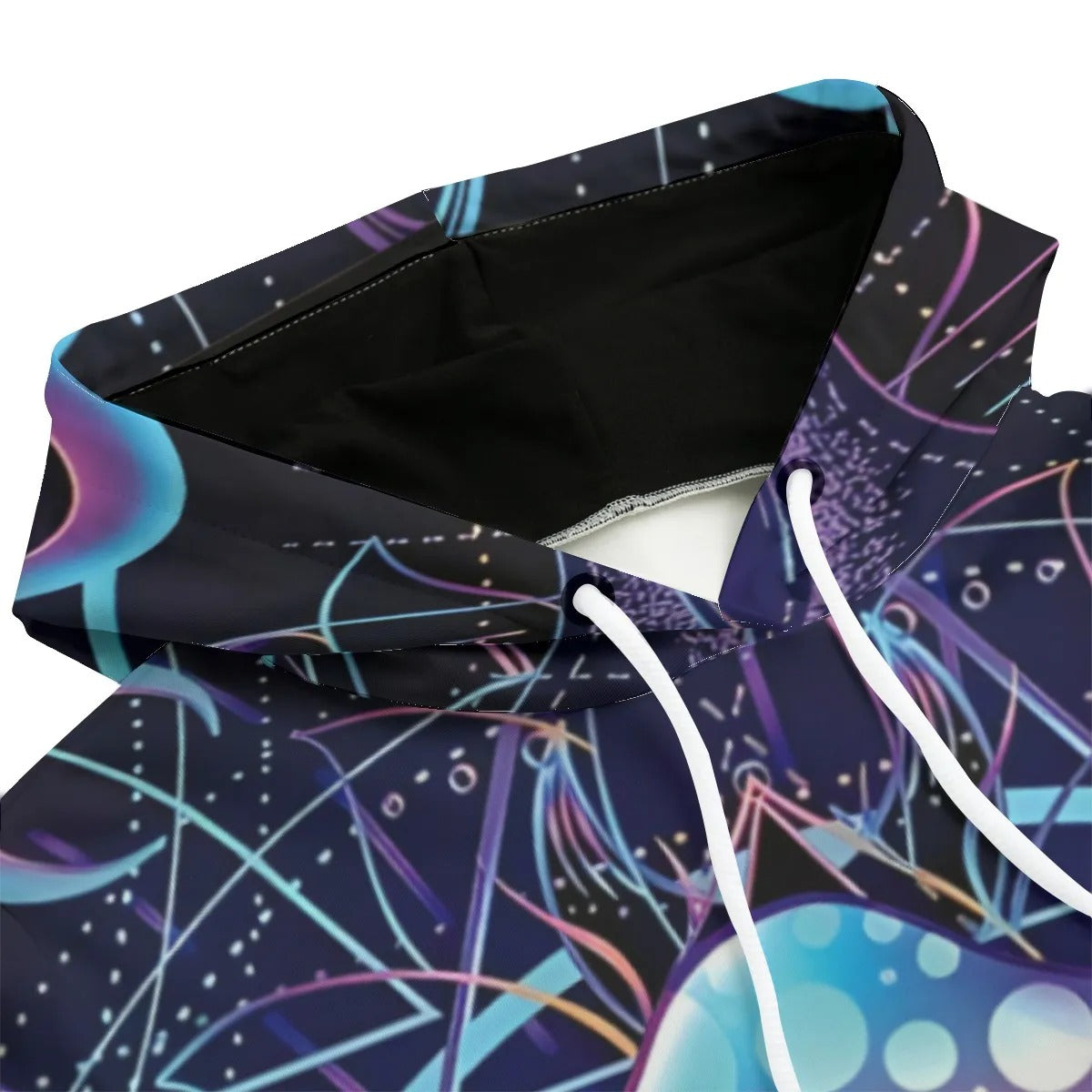 Mystic Mushroom Awakening Women’s Hoodie, Psychedelic Spiritual Sweatshirt, Cosmic Mushroom Hooded Top, Visionary Art Festival Wear, Boho Mystic Style