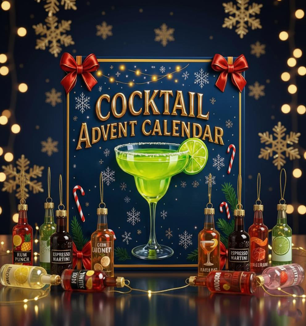 2025 Cocktail Advent Calendar, 24 Days Christmas Countdown Calendar With 24 Mini Items Acrylic Ornaments